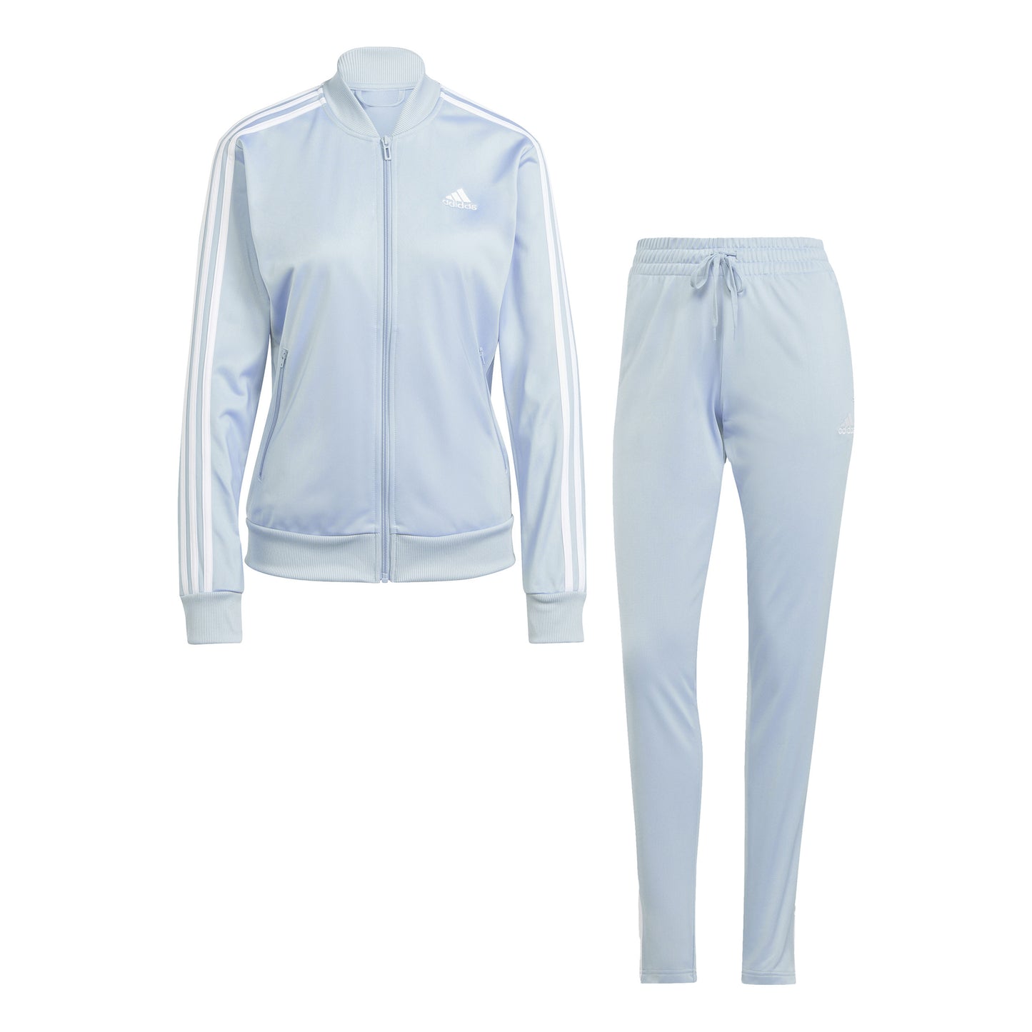 adidas 3Stripes Træningsdragt Damer - lyseblå, hvid