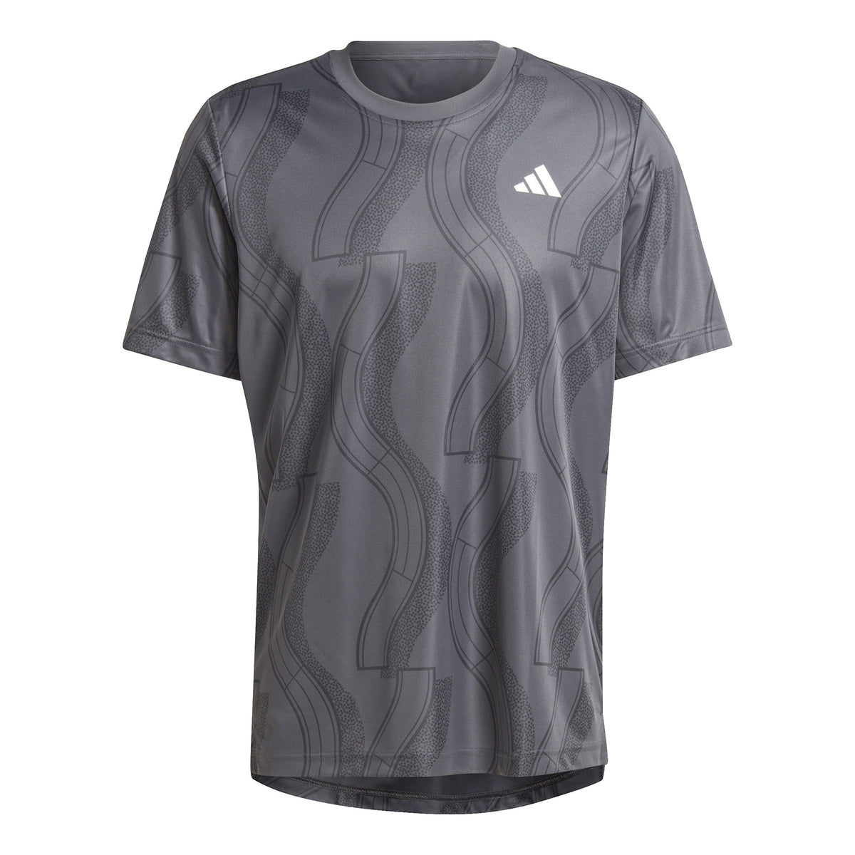 adidas Club Graphic T-shirt Herrer - mørkegrå, sort