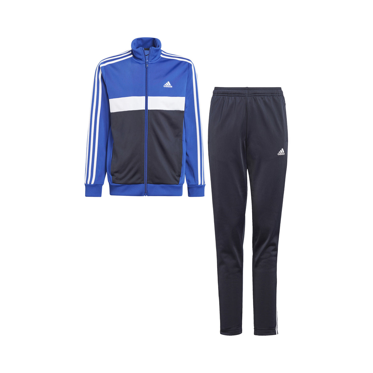 adidas 3Stripes Træningsdragt Drenge - blå, flerfarvet