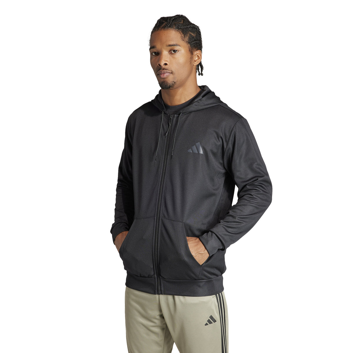 adidas Essentials Sea Sweatjakke Herrer - sort,