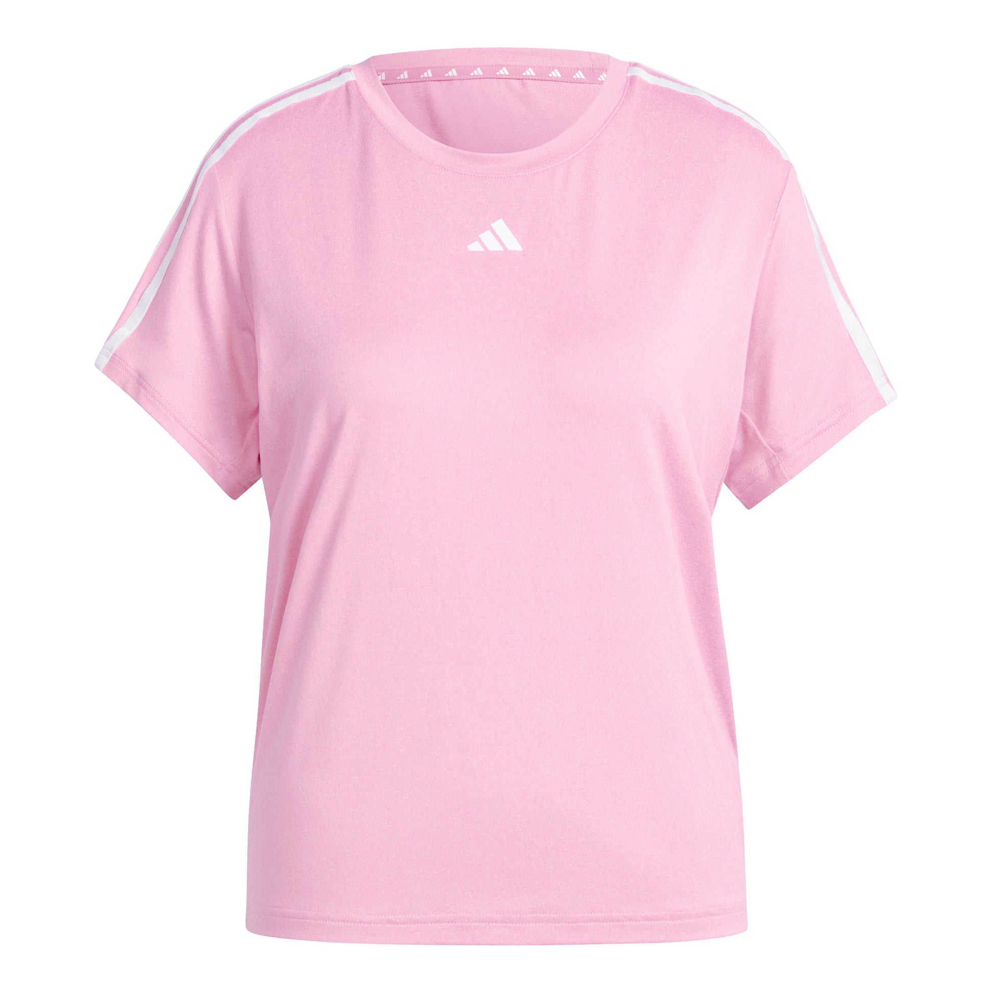 adidas Essentials 3 Stripes T-shirt Damer - rosa, hvid