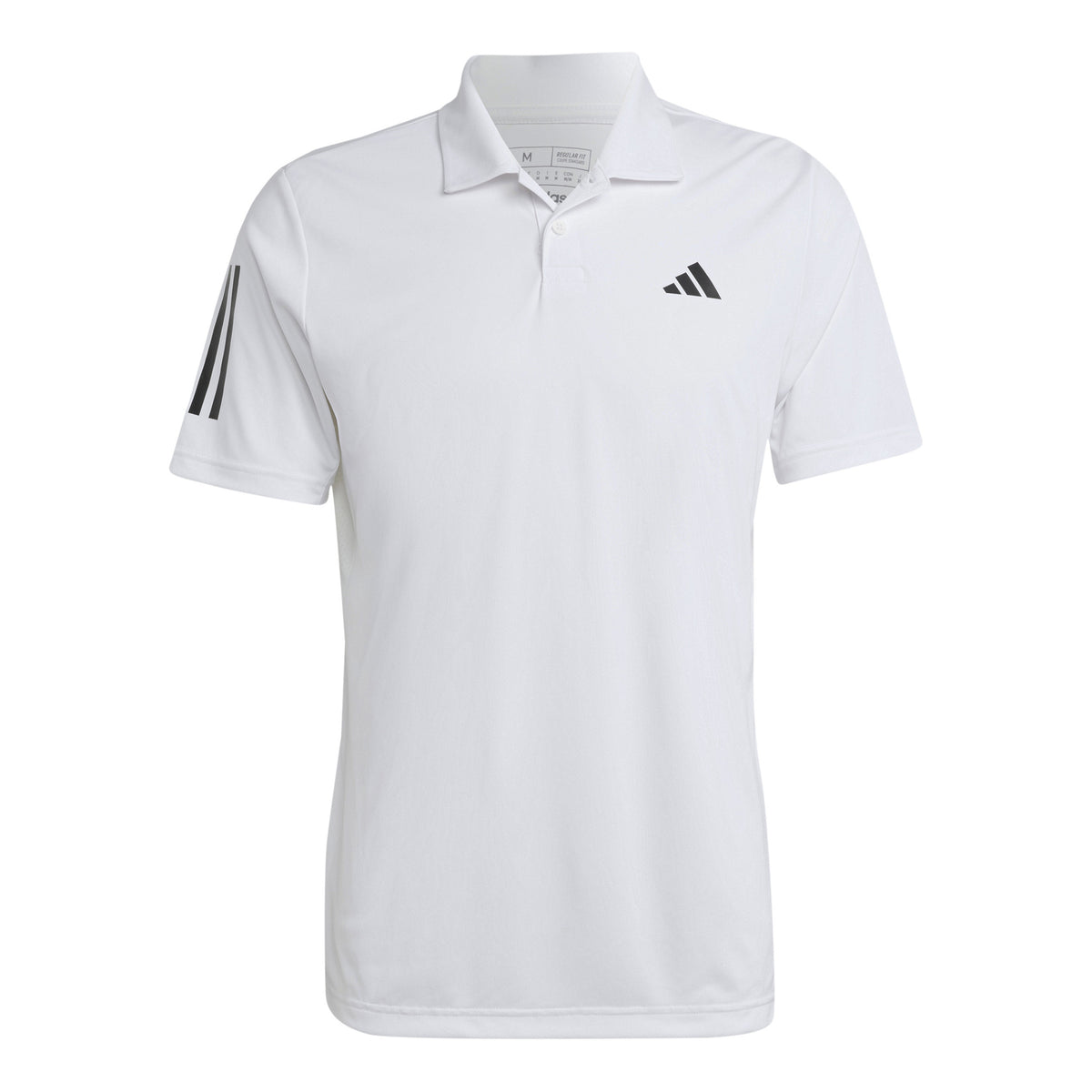 adidas Club 3-Stripes Polo Herrer - hvid, sort
