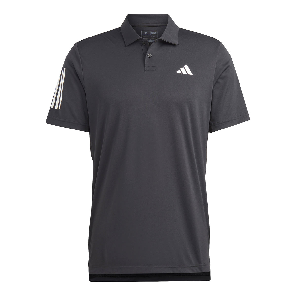 adidas Club 3-Stripes Polo Herrer - sort, hvid