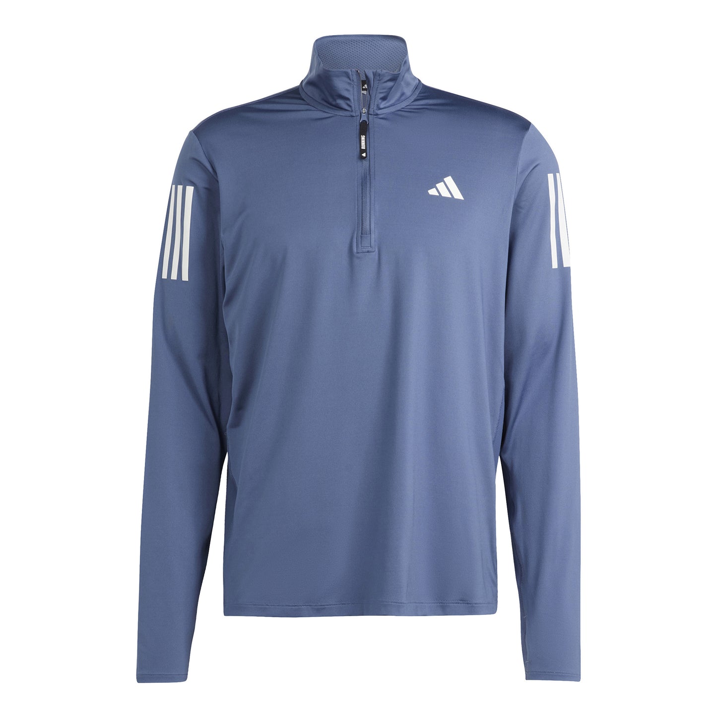 adidas Own The Run B Half-Zip Shirt, langærmet Herrer - blå-grå,