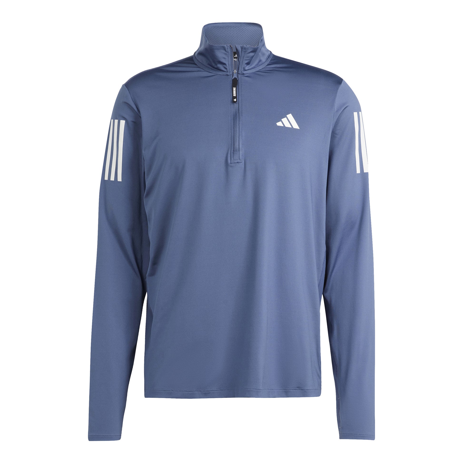 adidas Own The Run B Half-Zip Shirt, langærmet Herrer - blå-grå,