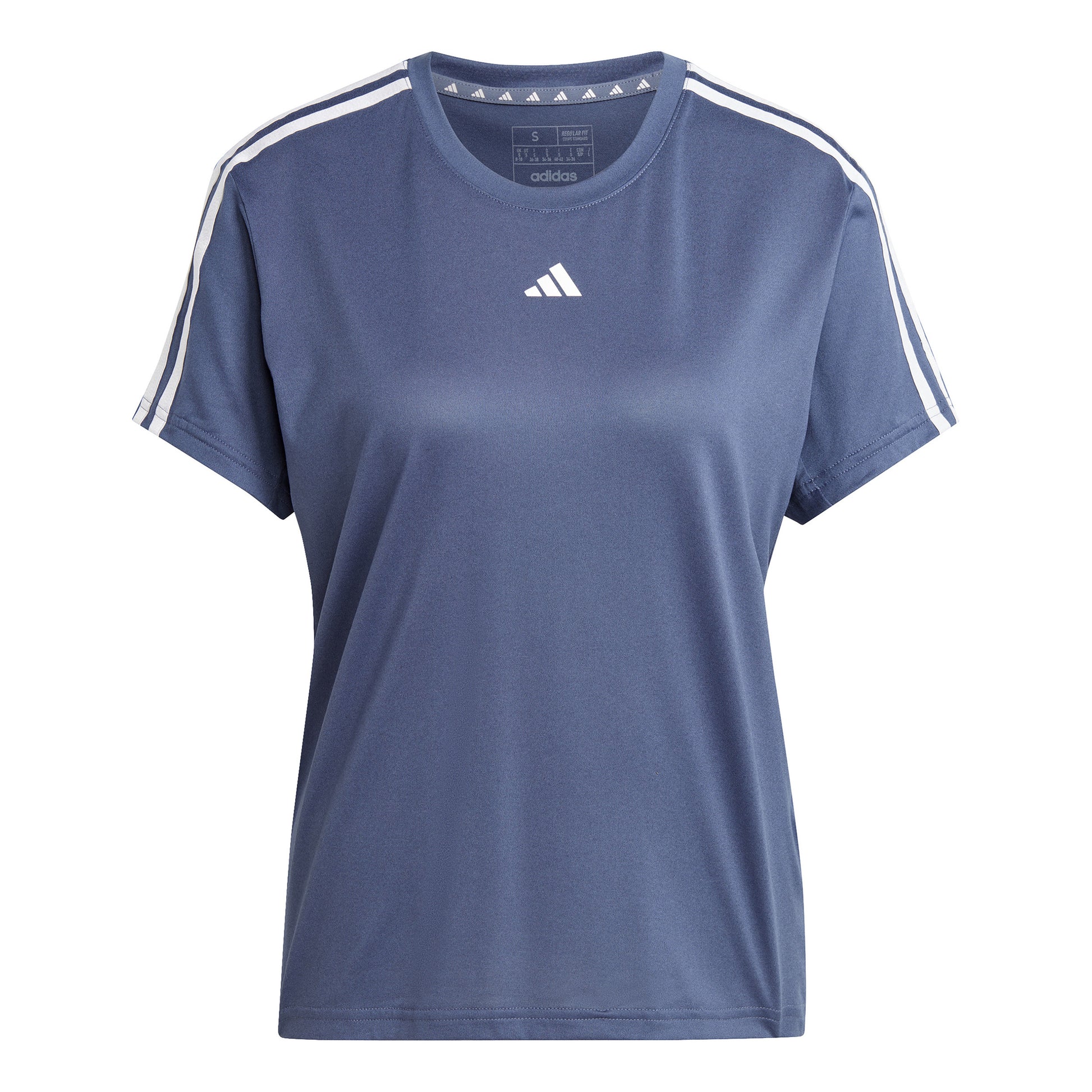 adidas Essentials 3 Stripes T-shirt Damer - blå-grå, hvid