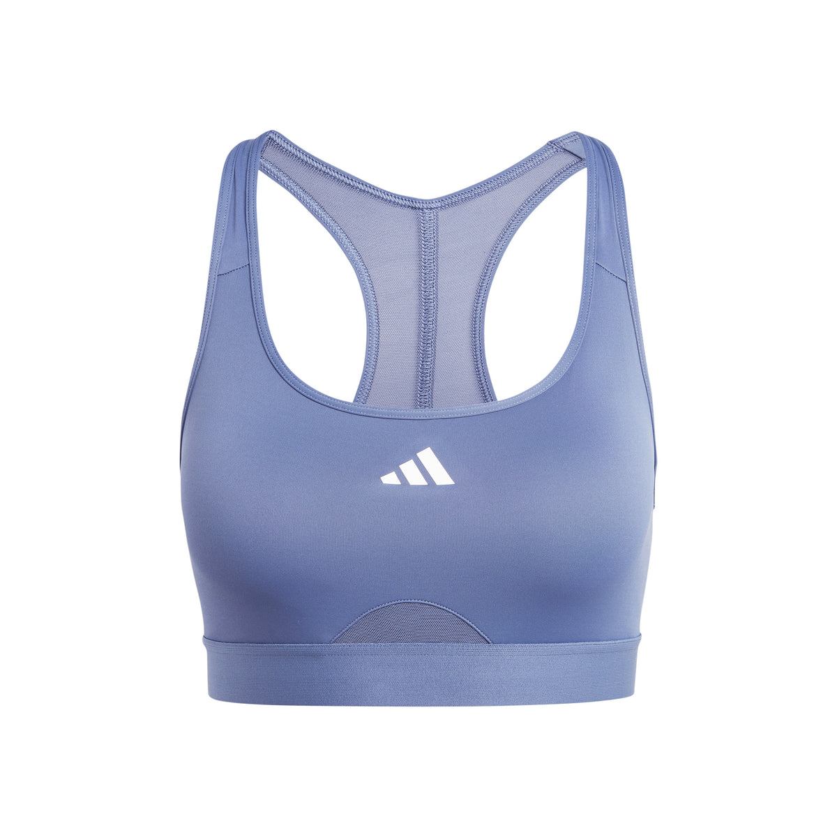 adidas PWRCT Medium Support Sports-BH Damer - blå-grå