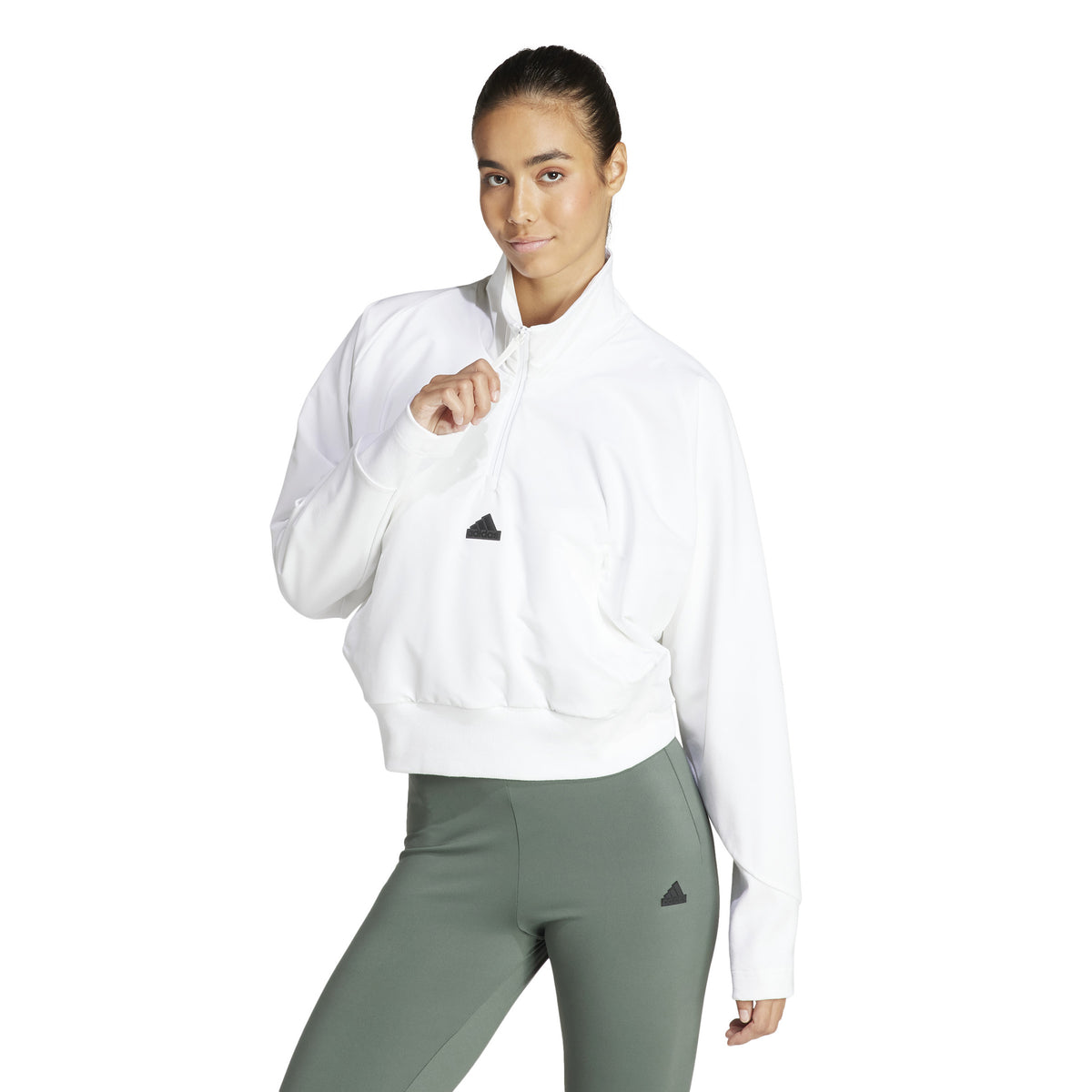 adidas Z.N.E. Woven Sweatshirt Damer - hvid,