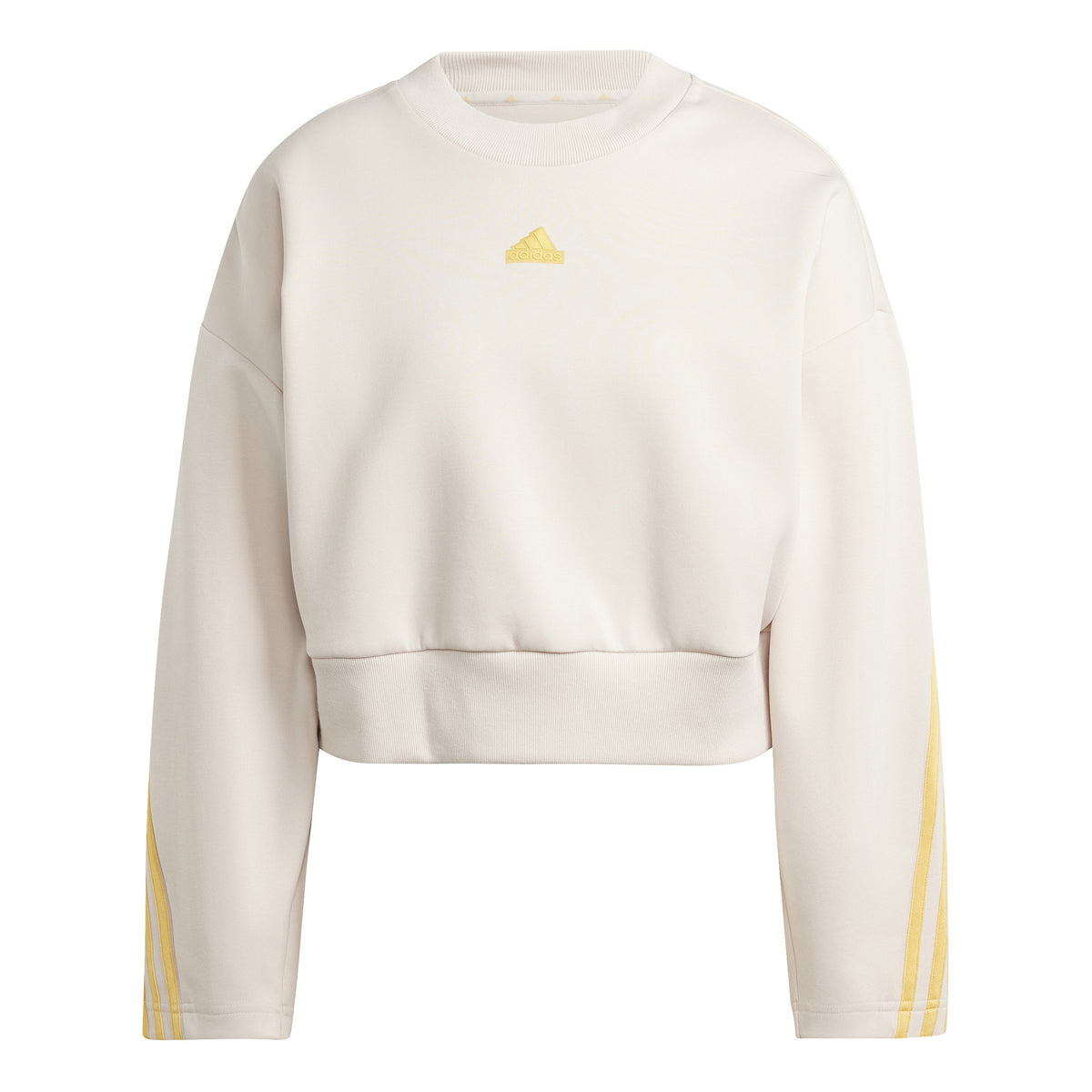 adidas Future Icon 3 Stripes Sweatshirt Damer - beige, gul