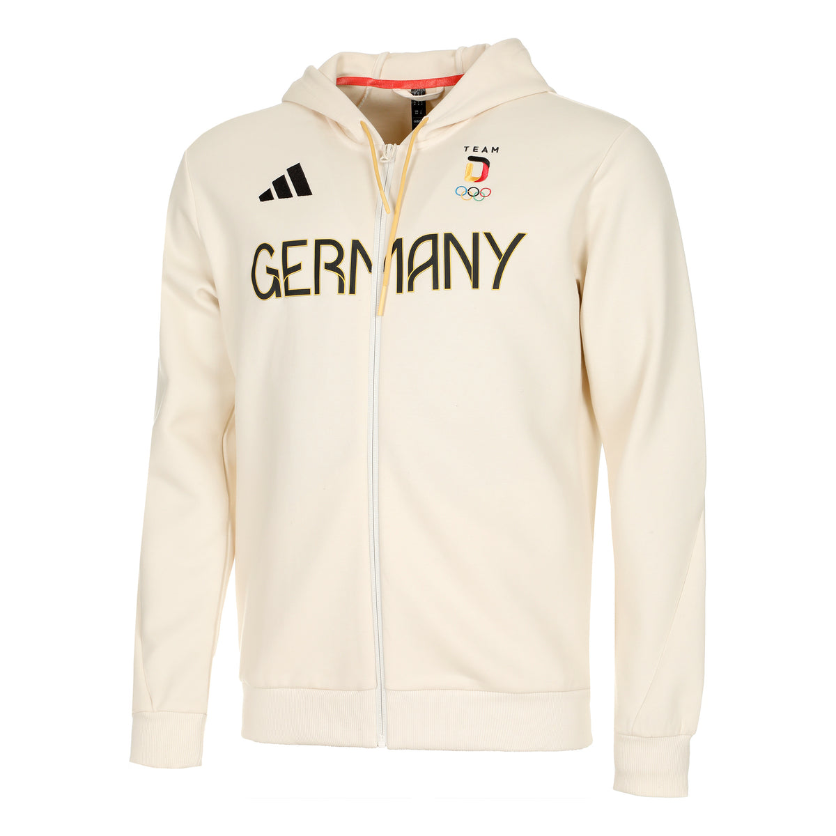 adidas Team Sweatjakke Herrer - creme,