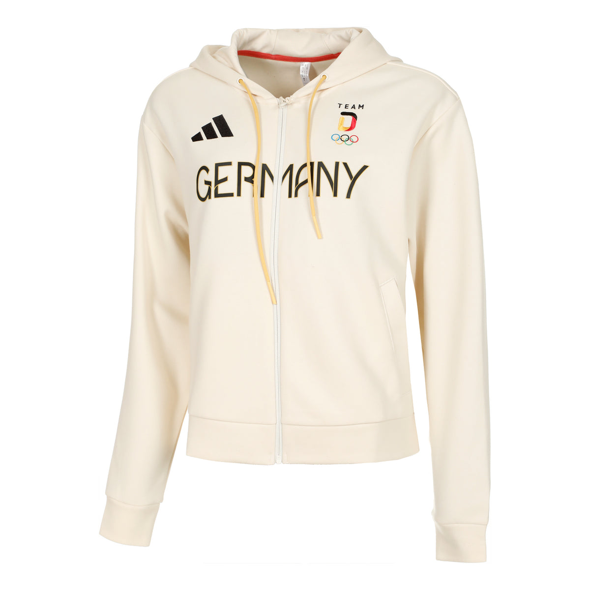 adidas Team Sweatjakke Damer - creme,