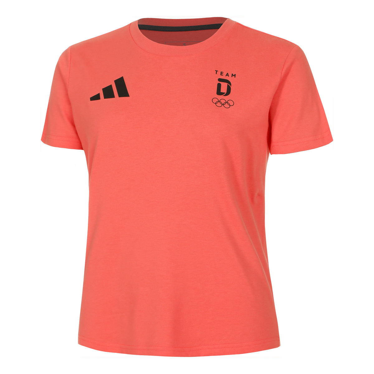 adidas Team Tee T-shirt Damer - koral,