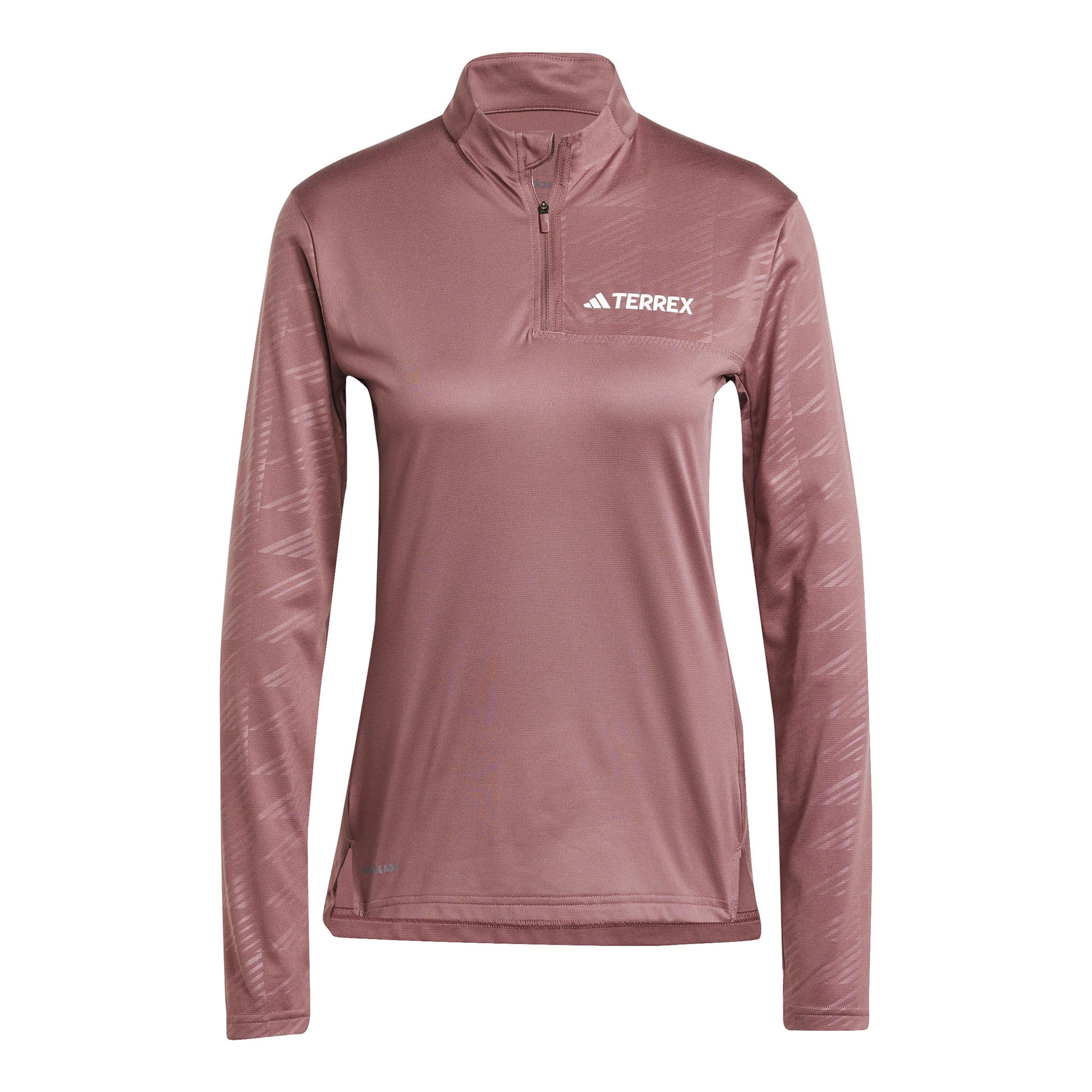 adidas MT Half-Zip Shirt, langærmet Damer - brun,