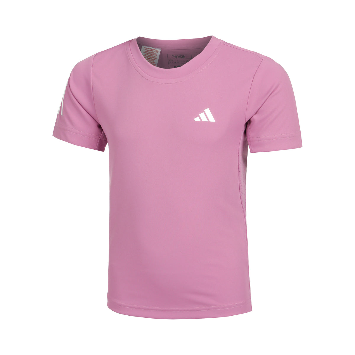 adidas Club 3 Stripes T-shirt Drenge - berry,