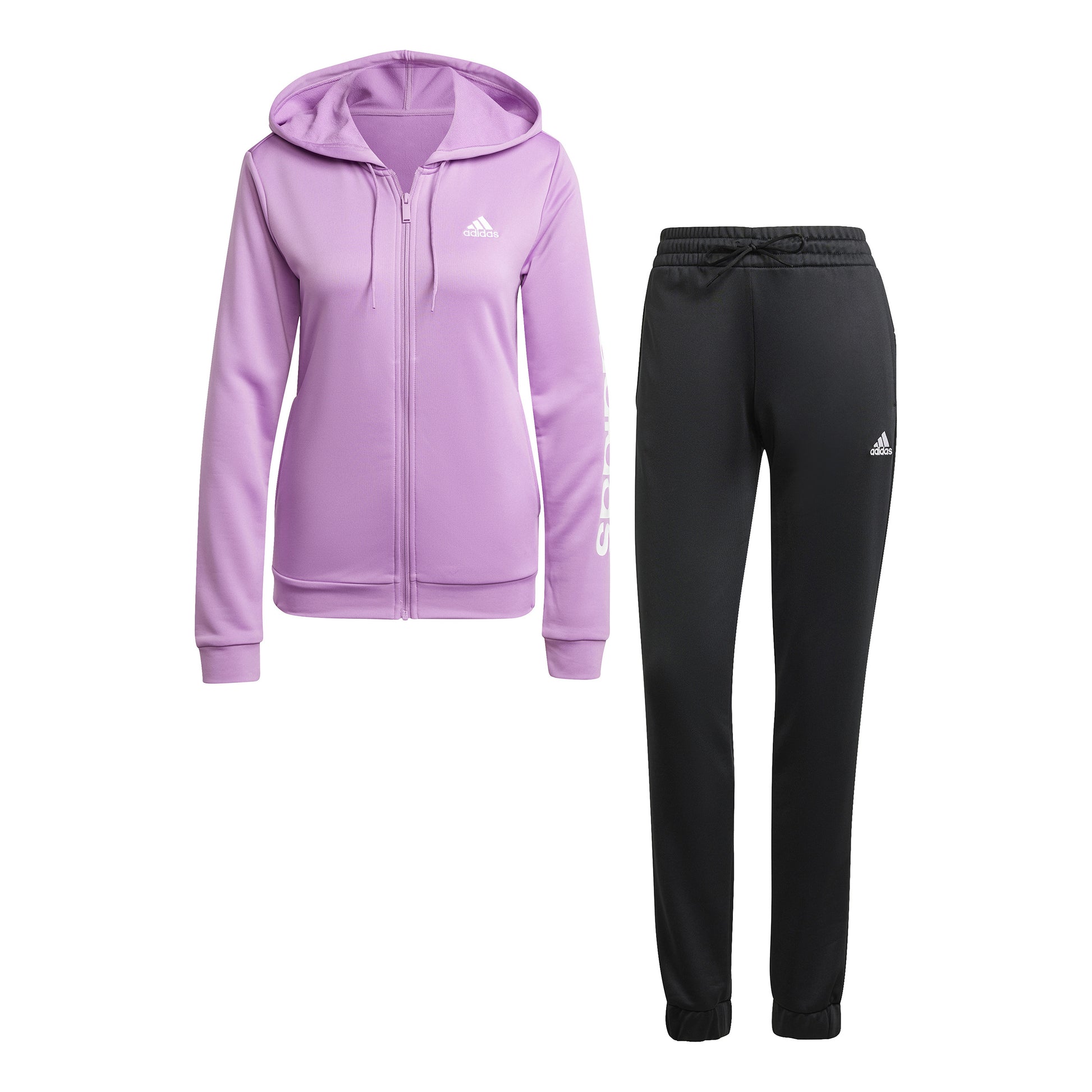 adidas Linear Træningsdragt Damer - lilla, sort
