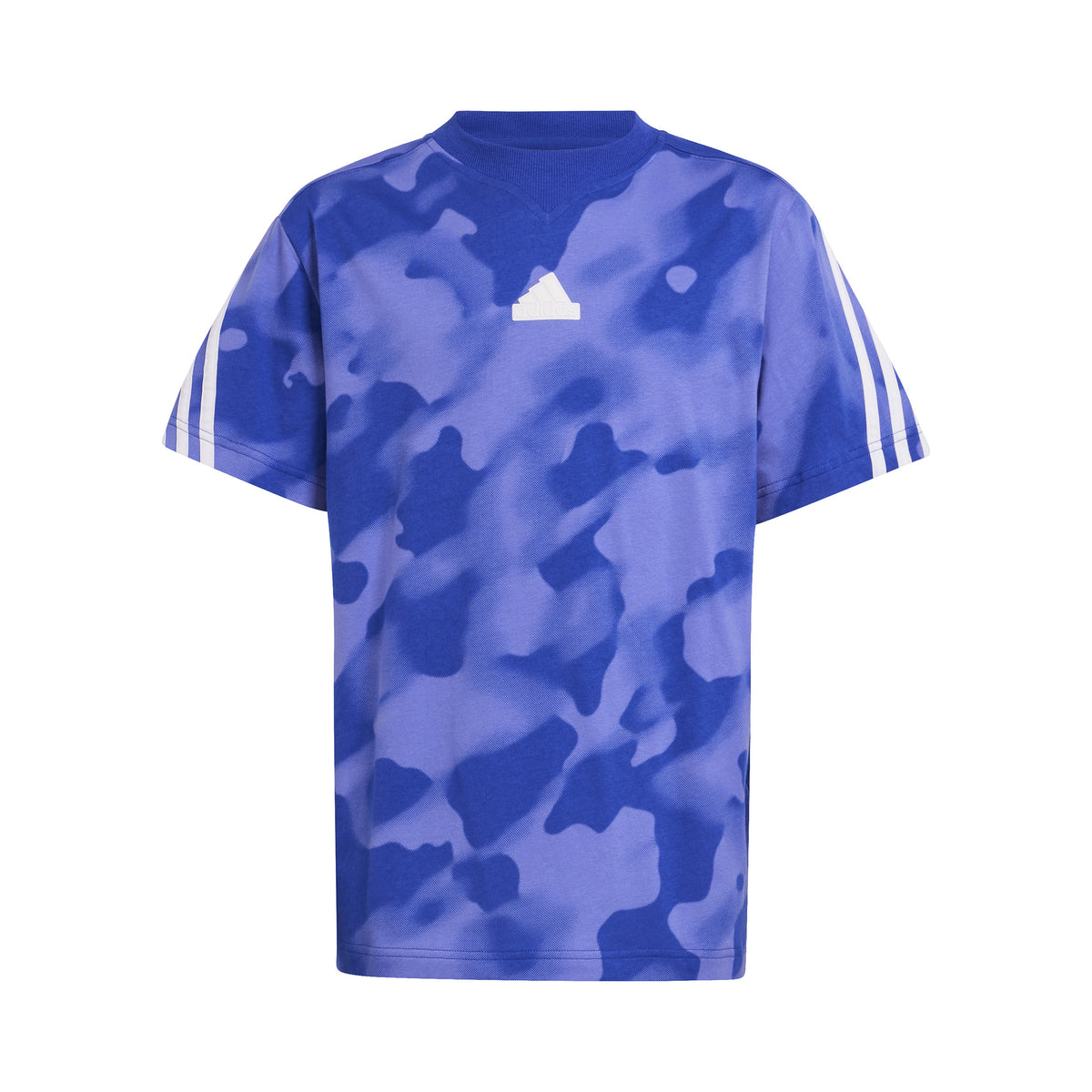 adidas Future Icon Camo Printed T-shirt Drenge - blå, hvid
