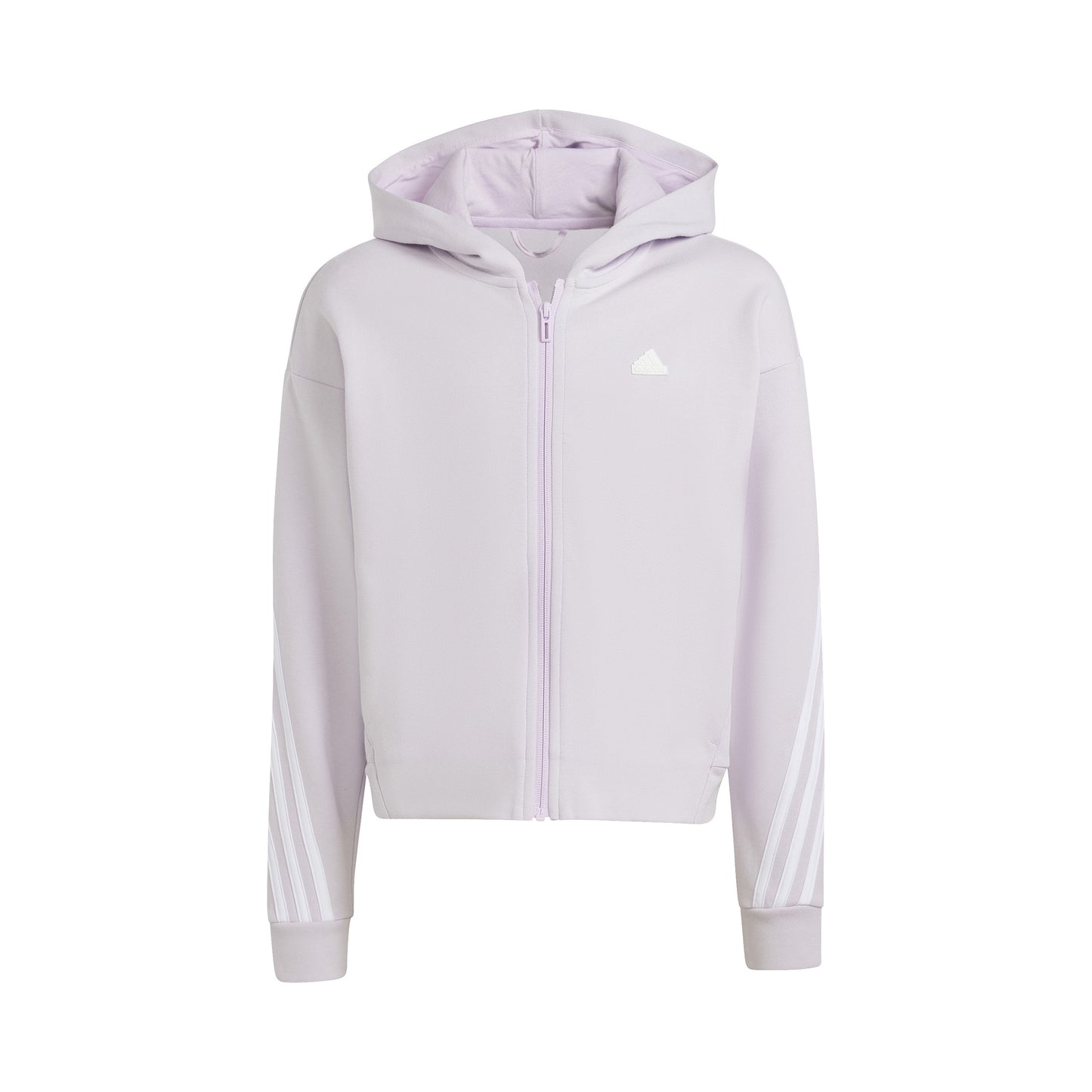 adidas Future Icon 3Stripes Sweatjakke Pige - syren, hvid