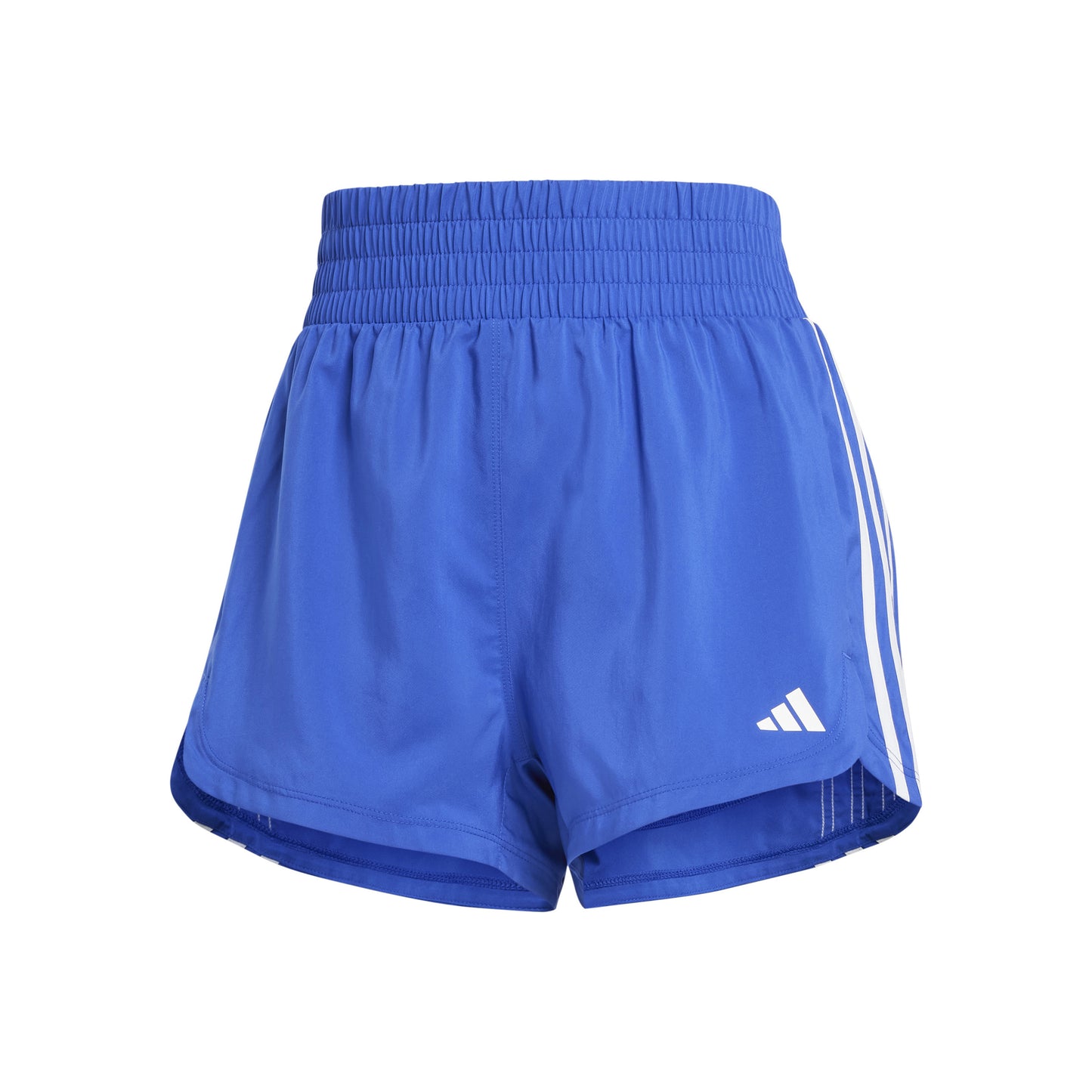 adidas Pacer Woven High 5in Shorts Damer - blå, hvid