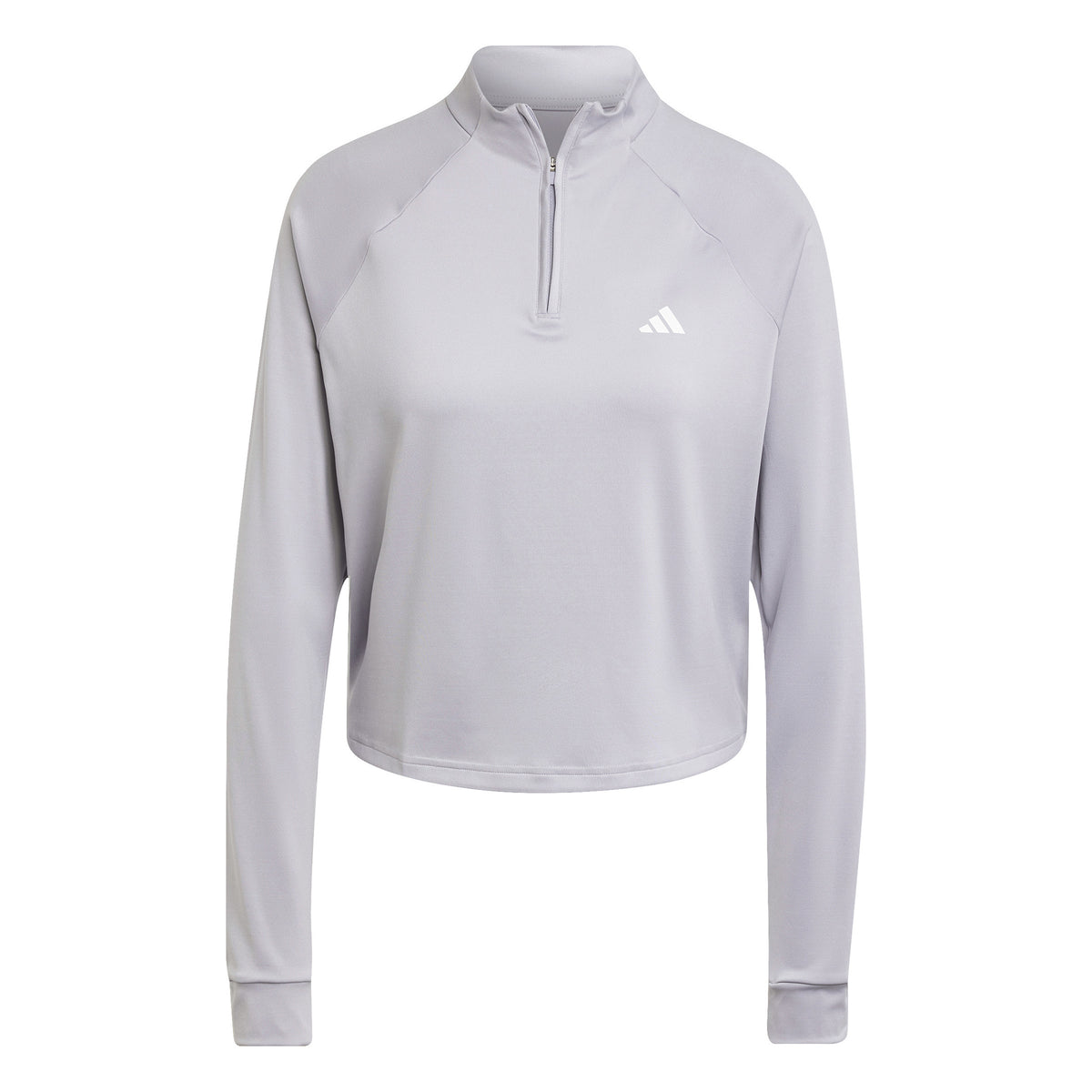 adidas Training Essential 1/4 Zip Longsleeve Shirt, langærmet Damer - lysegrå,