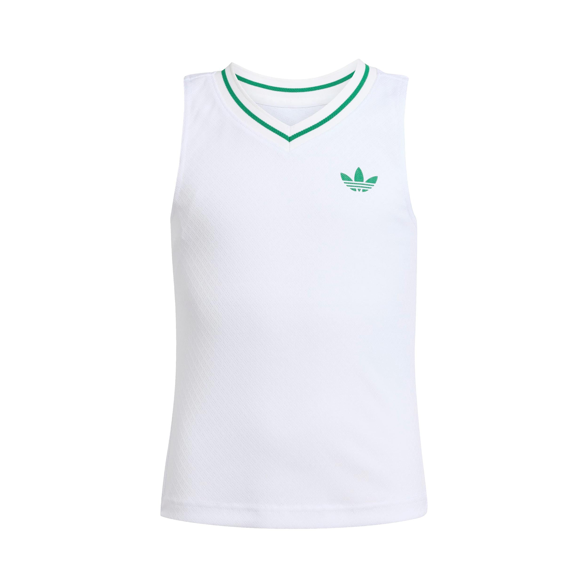 adidas Pro Tanktop Pige-Hvid,Grøn