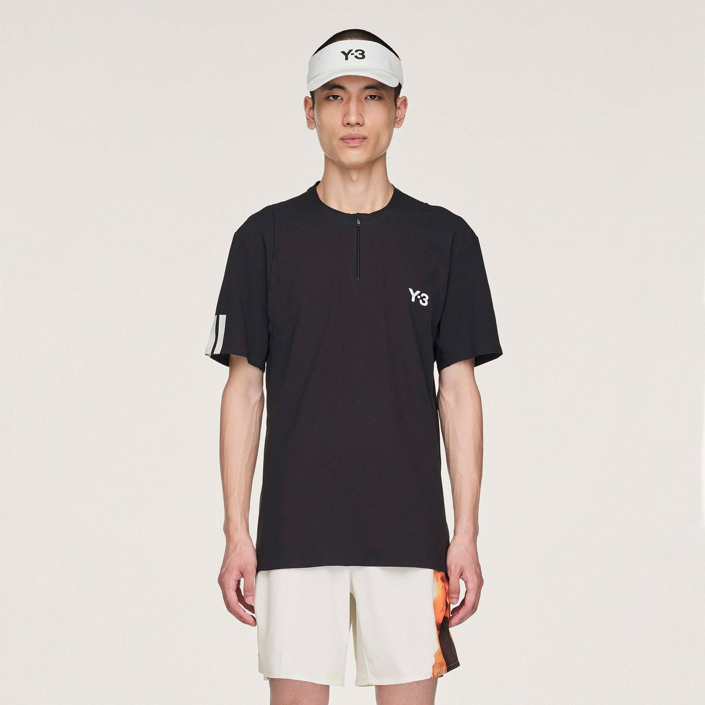 adidas Y-3 Zip Polo Herrer-Sort