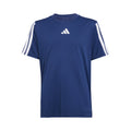 Training Essentials 3 Stripes T-shirt Børn - mørkeblå, hvid