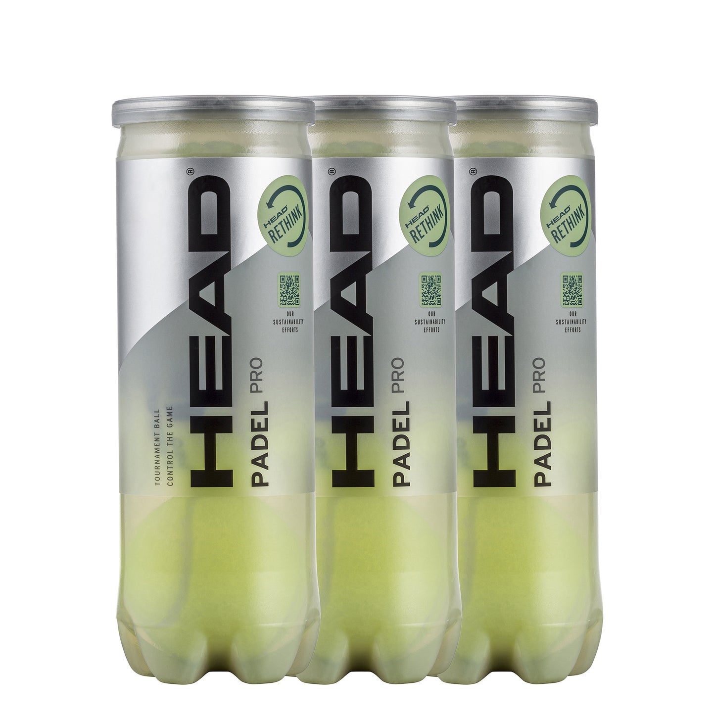 HEAD 3x dåse med 3 Padel Pro