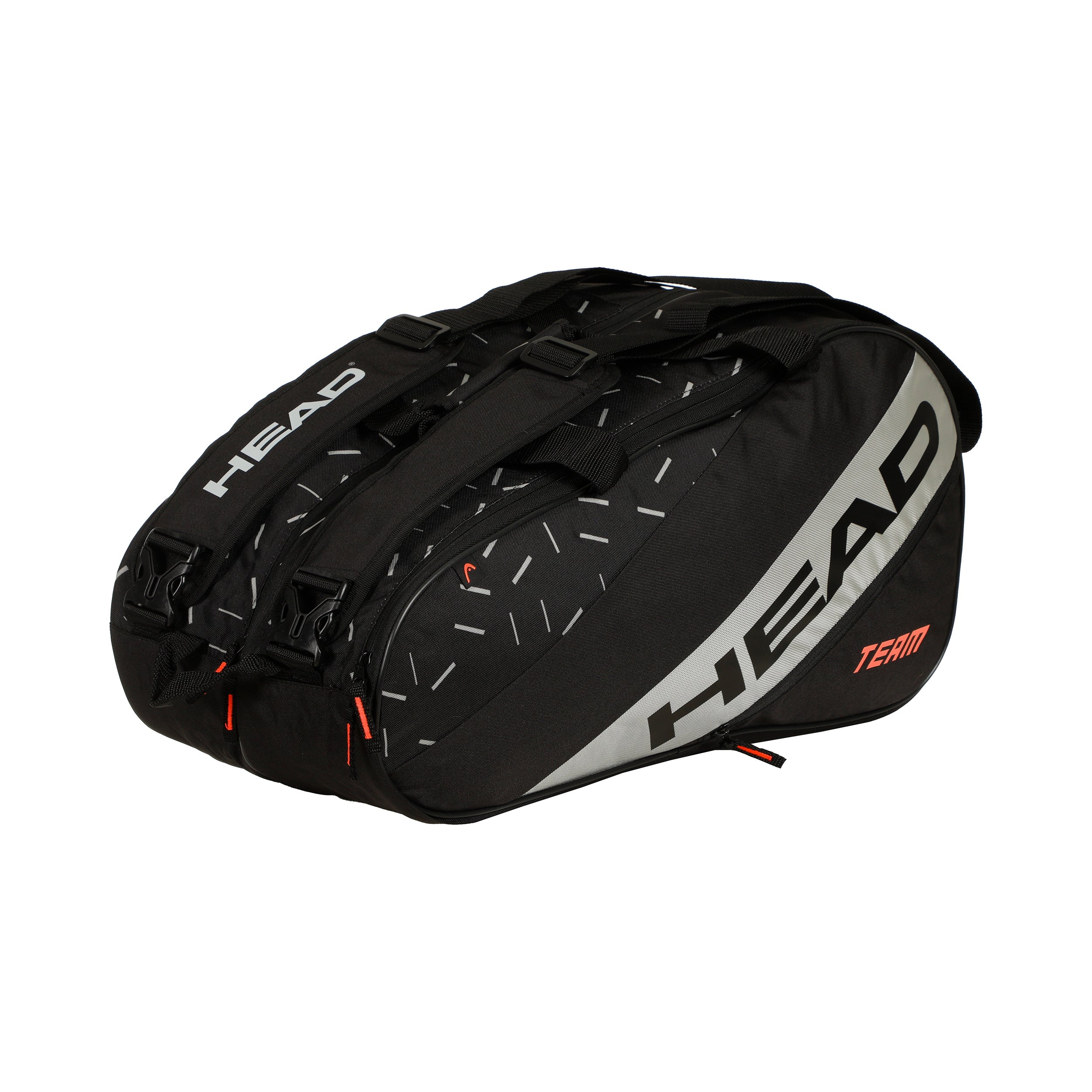 HEAD Team Padel Bag L Padelketchertaske-Sort,Sølv