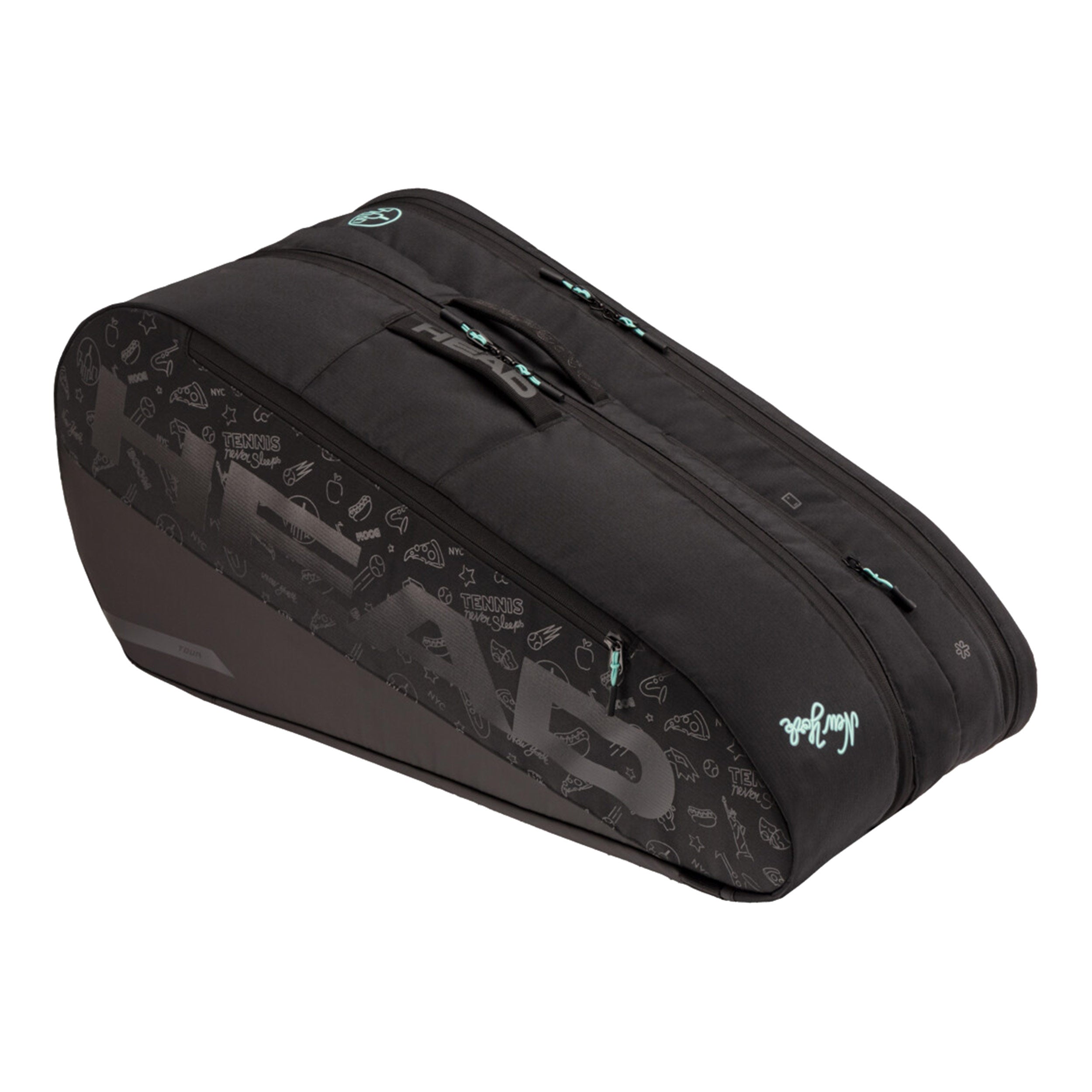 HEAD Tour L Neon 2025 Ketchertaske 9 - sort
