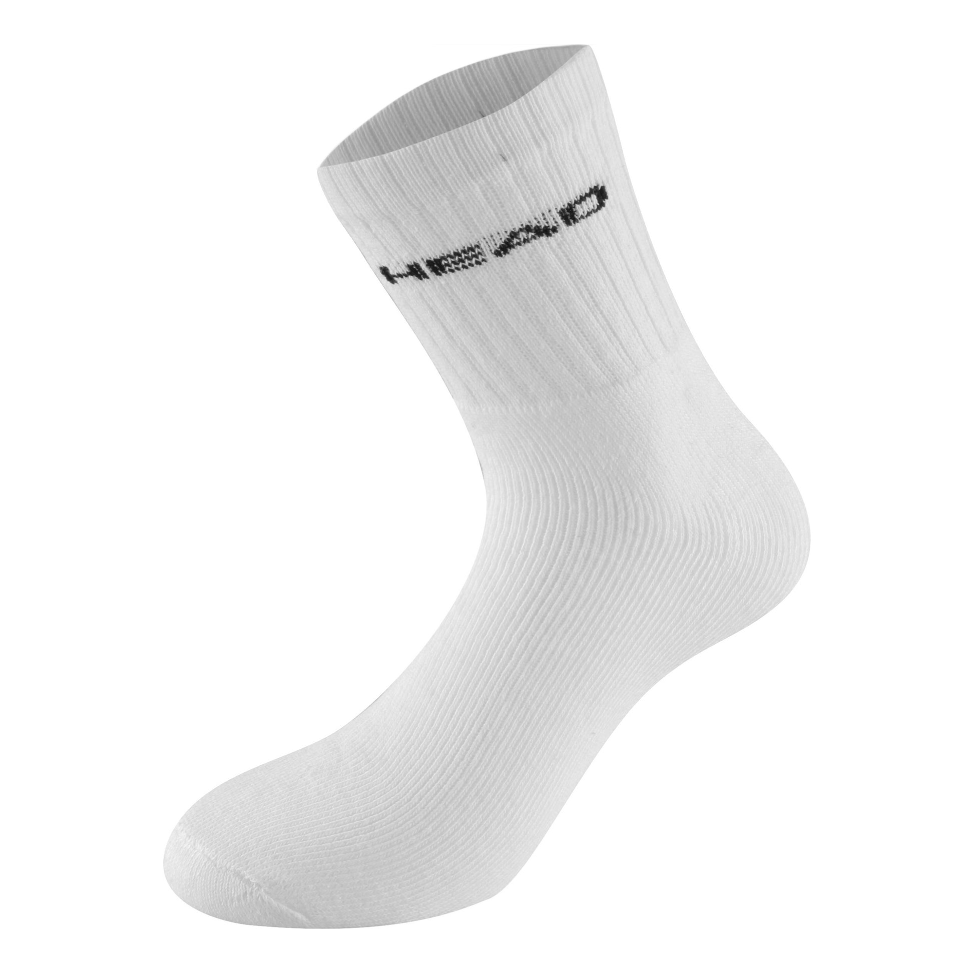 HEAD Short Crew Tennissokker Unisex - hvid, sort