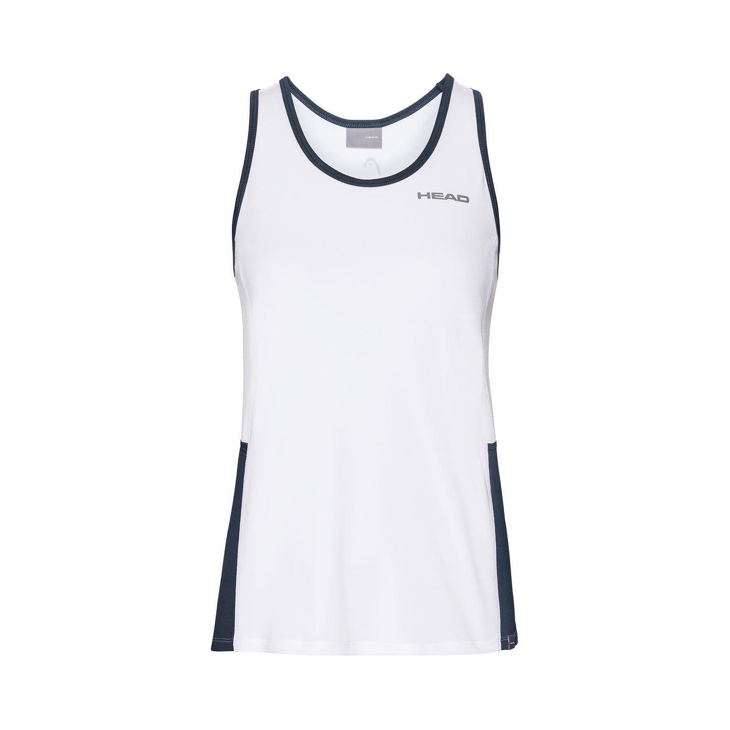 HEAD Club Tanktop Pige - hvid, mørkeblå