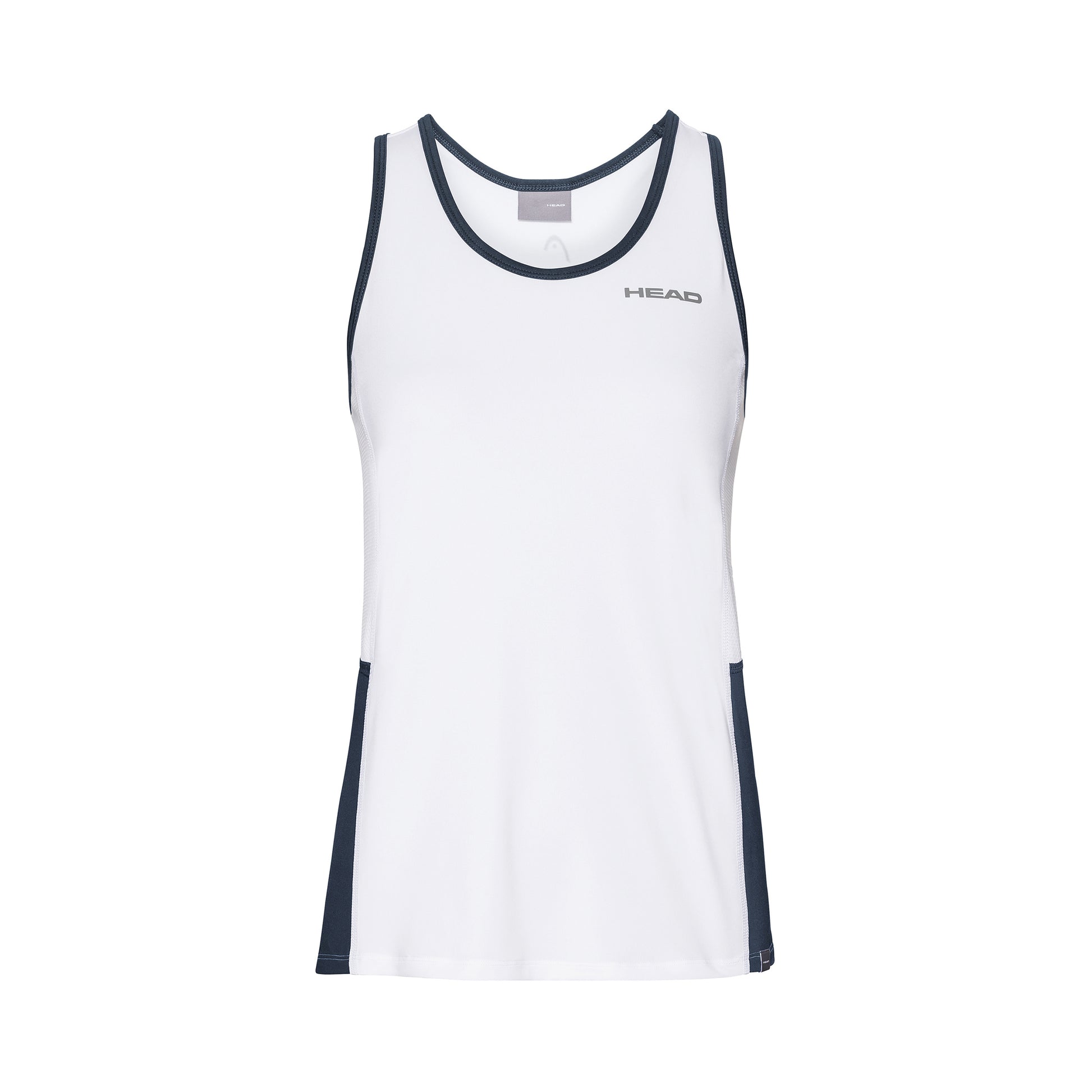 HEAD Club Tanktop Pige - hvid, mørkeblå