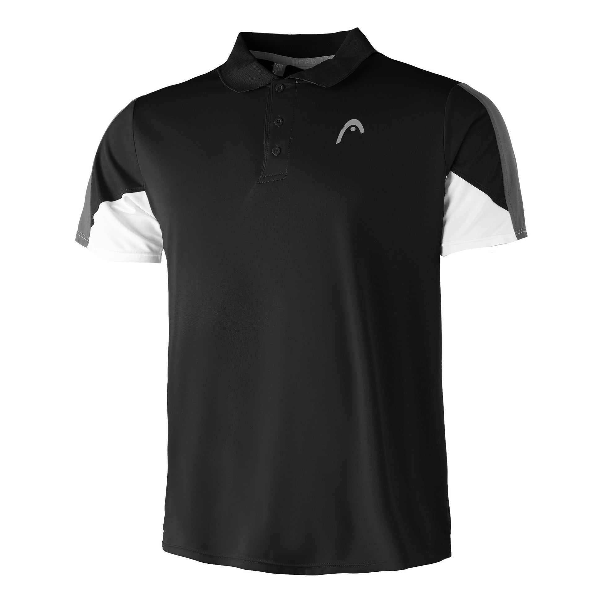HEAD Club Tech 22 Polo Herrer - sort, hvid