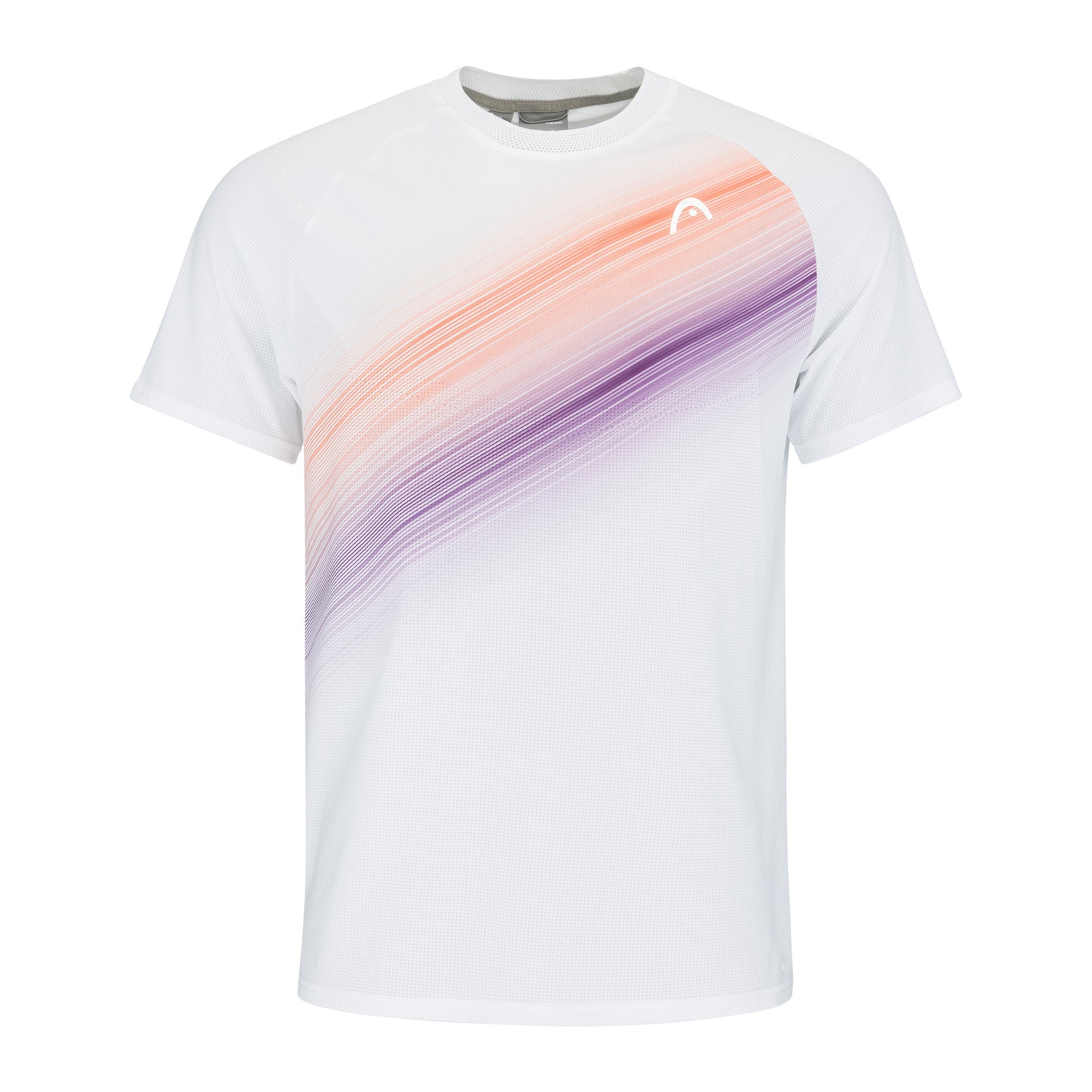 HEAD Performance T-shirt Herrer-Hvid,Orange