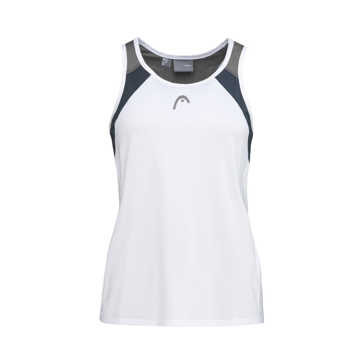 HEAD Club 22 Tanktop Pige - hvid, mørkeblå