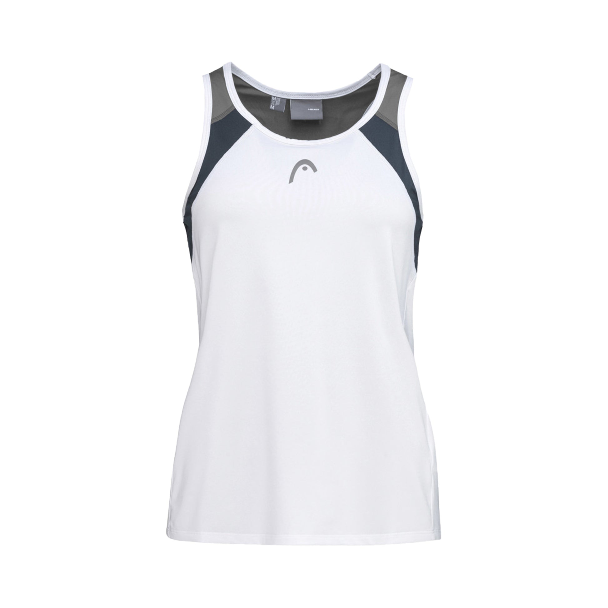 HEAD Club 22 Tanktop Pige - hvid, mørkeblå