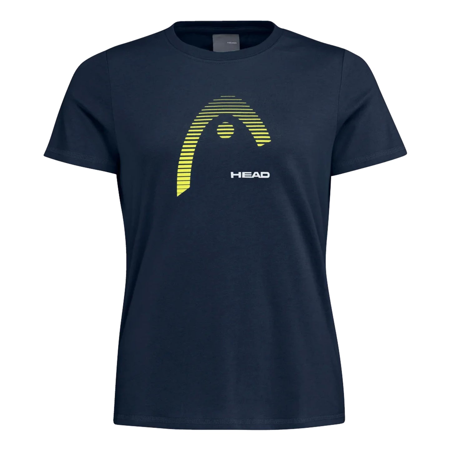 HEAD Lara T-shirt Damer - mørkeblå, gul