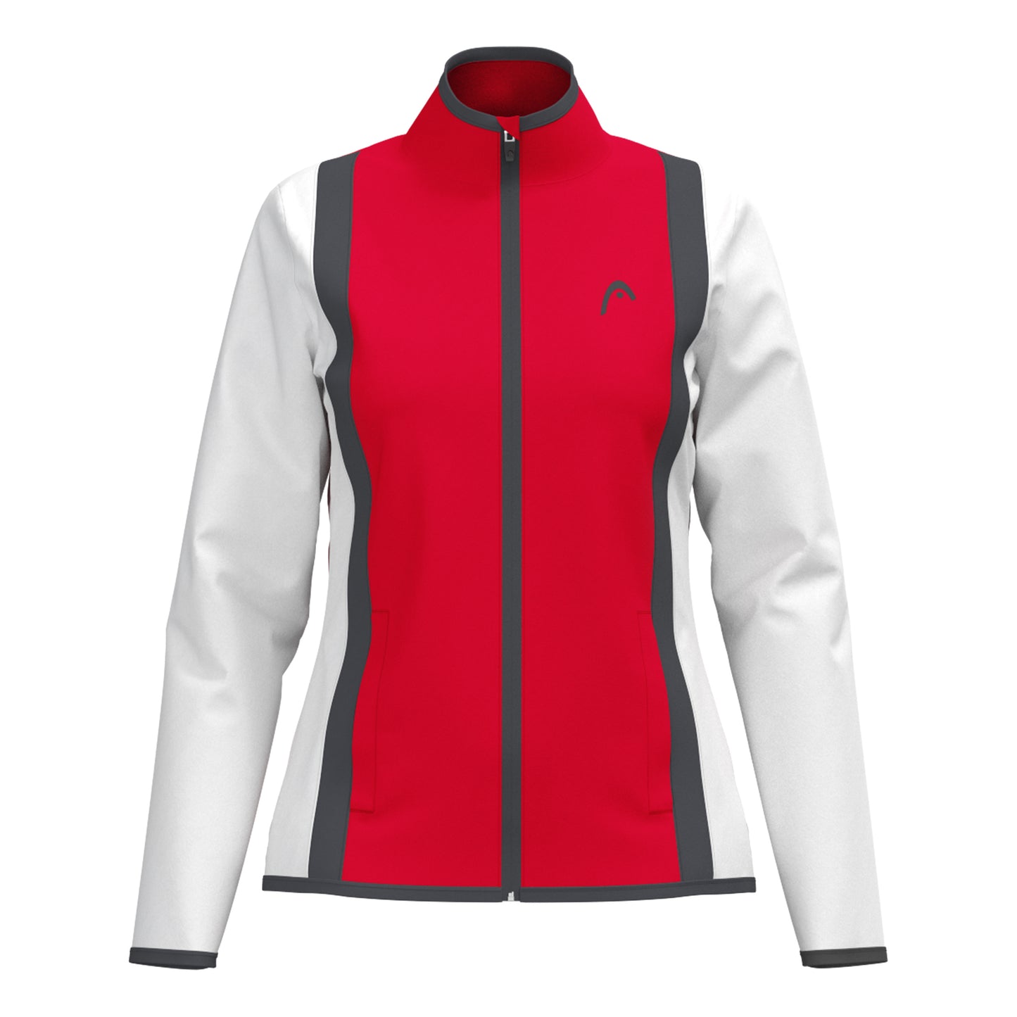HEAD Club 25 Jacket Women Træningsjakke Damer-Rød,Hvid