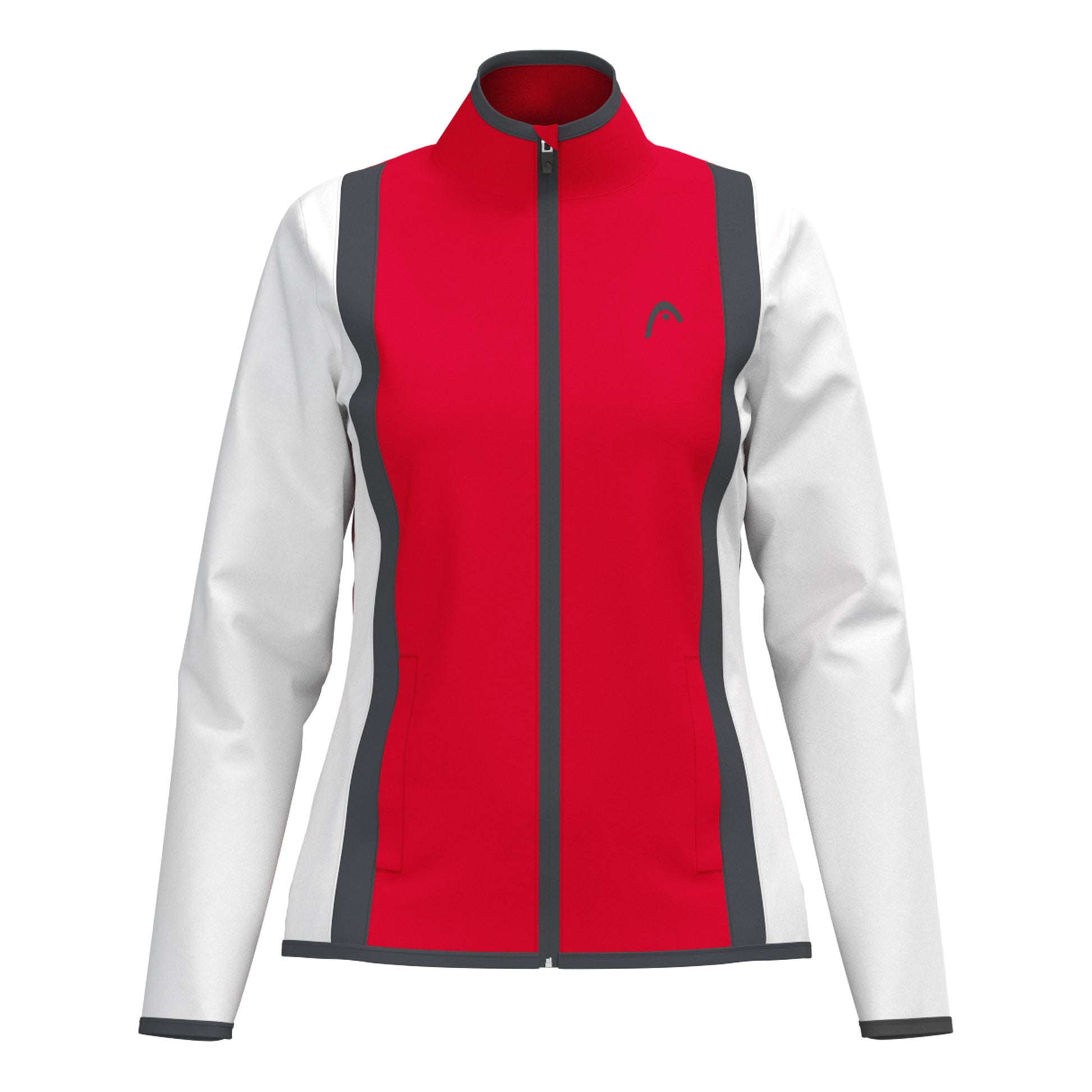 HEAD Club 25 Jacket Women Træningsjakke Damer-Rød,Hvid