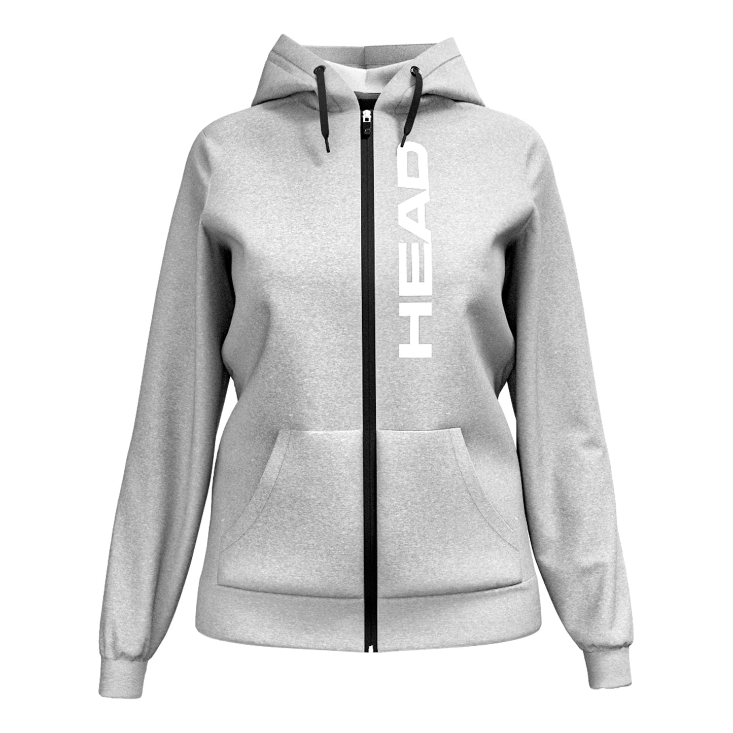 HEAD Club Original Full Zip Sweatjakke Damer-Lysegrå