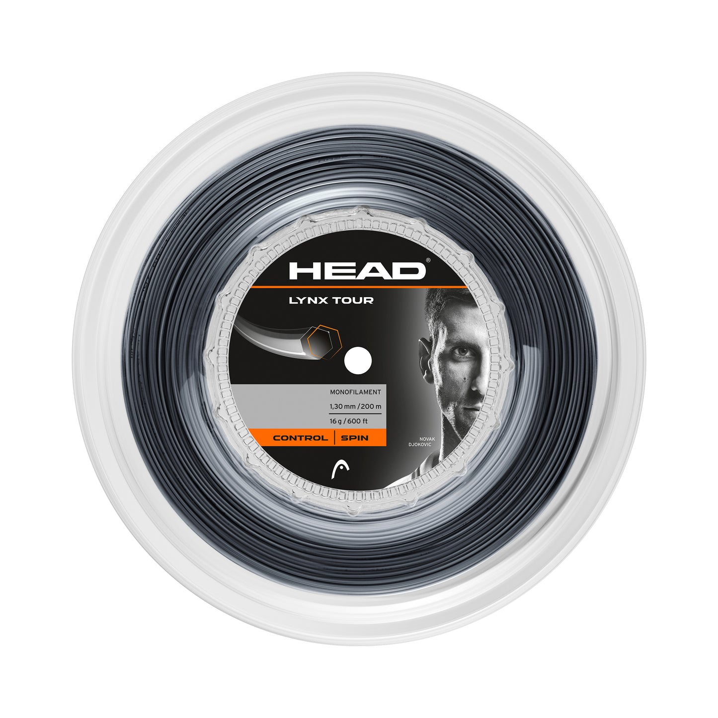HEAD Lynx Tour Reel Strenge,Rulle 200m-Sort