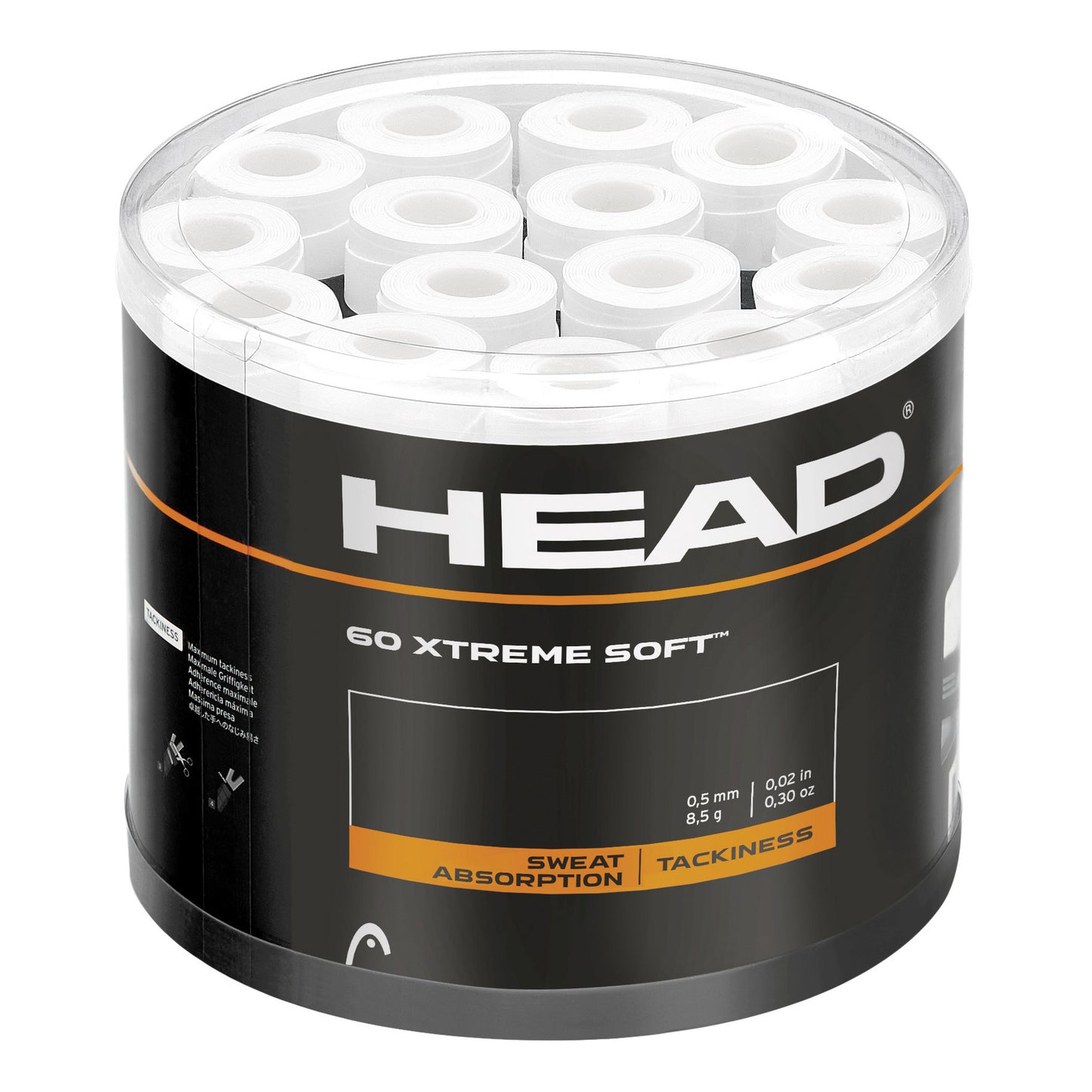 HEAD Xtreme Soft Pakke med 60 - hvid