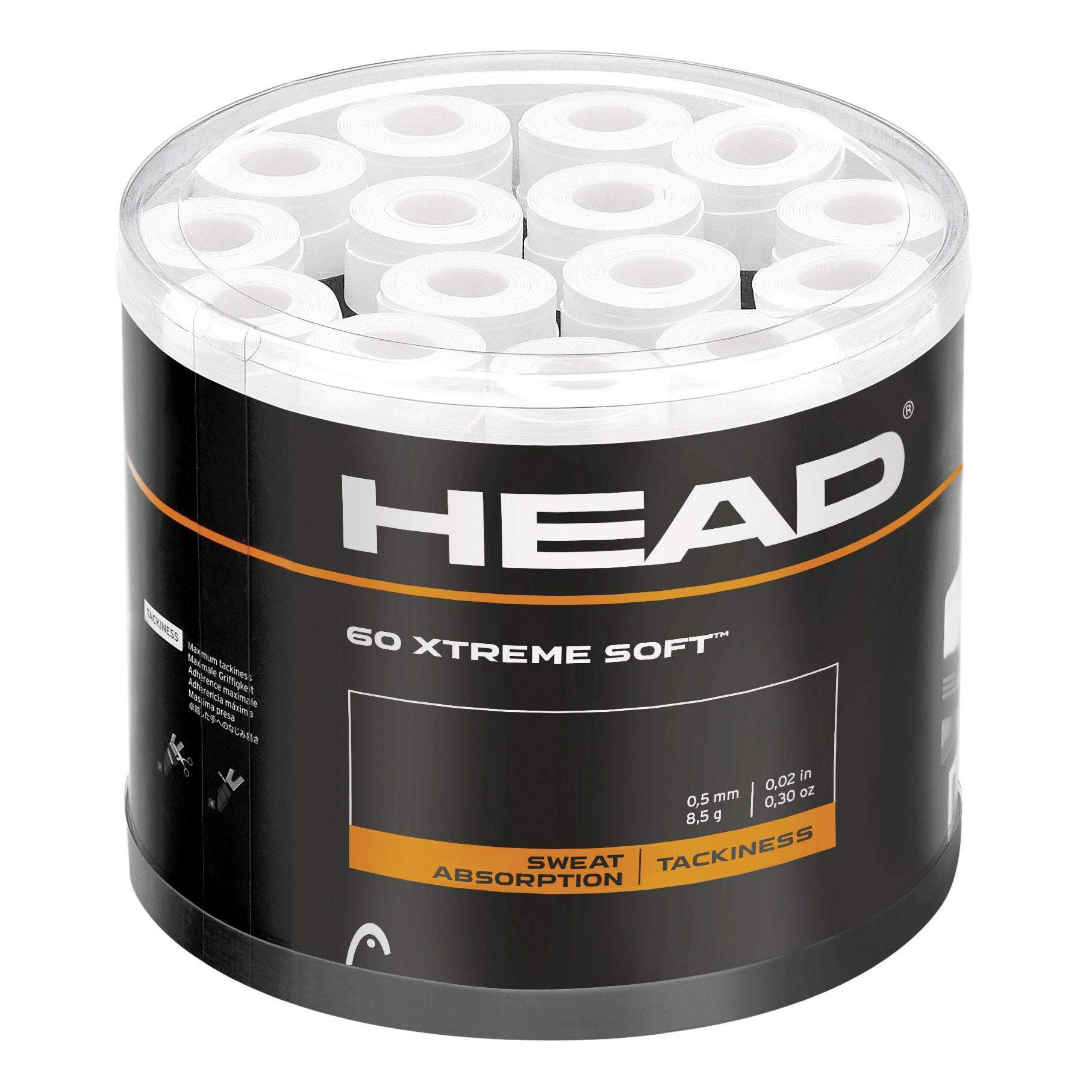 HEAD Xtreme Soft Pakke med 60 - hvid