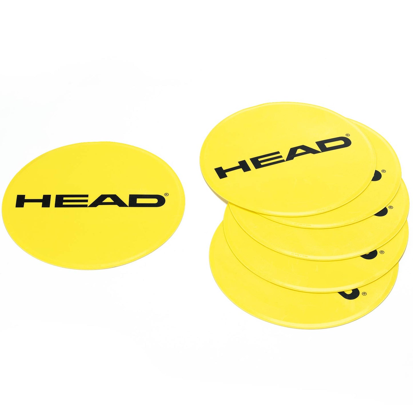 HEAD Målmarkering Pakke Med 6 Rund-Gul