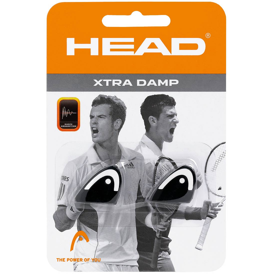 HEAD Xtra Damp Pack Dæmper Pakke Med 2-Sort
