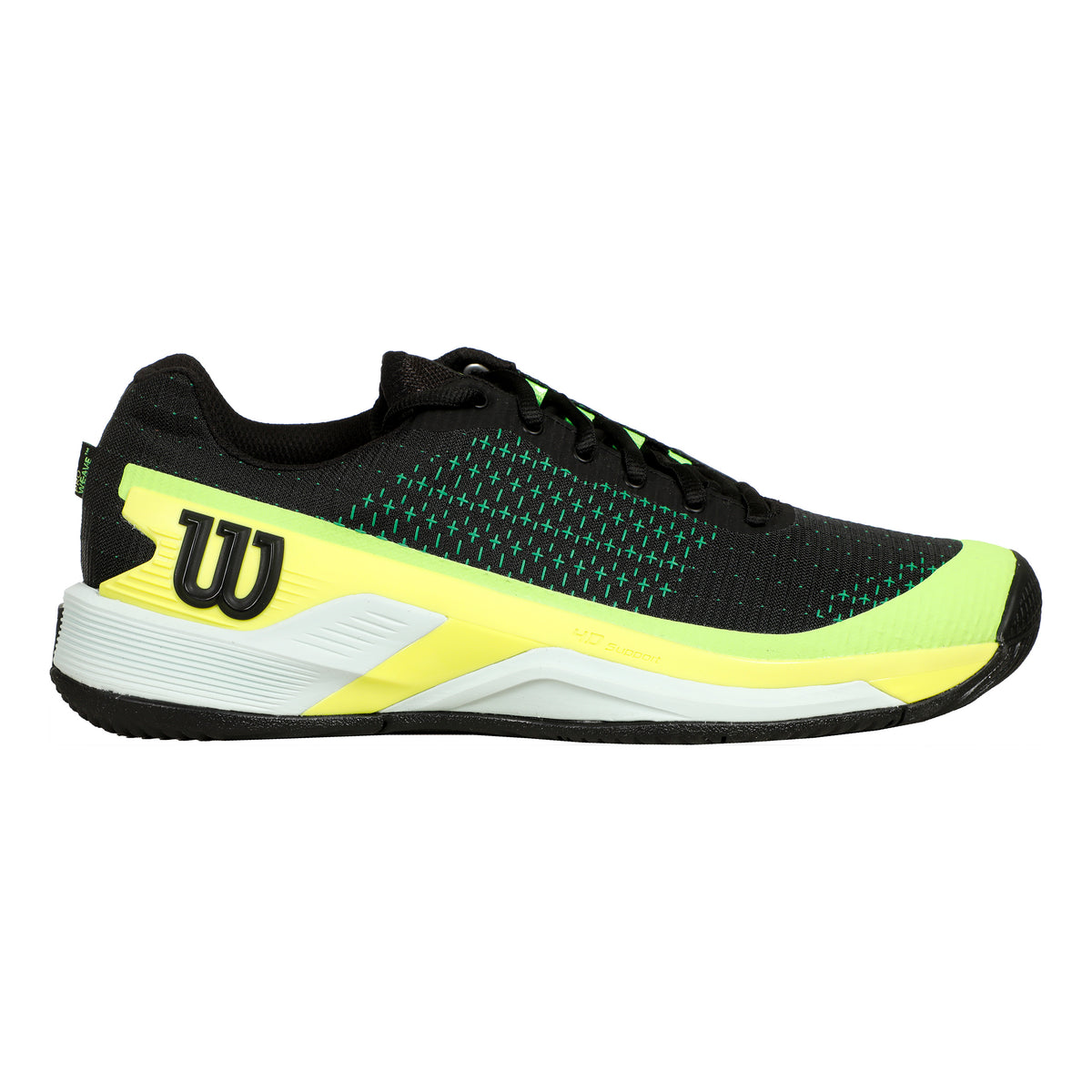 Wilson Rush Pro Extra Duty Allcourt-sko Herrer - sort, neongul
