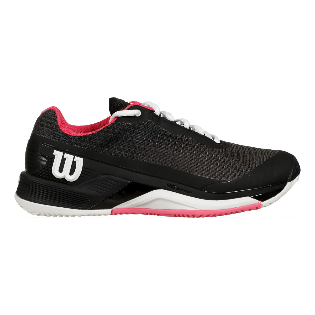 Wilson Rush Pro 4.0 Grusbanesko Damer - sort, hvid