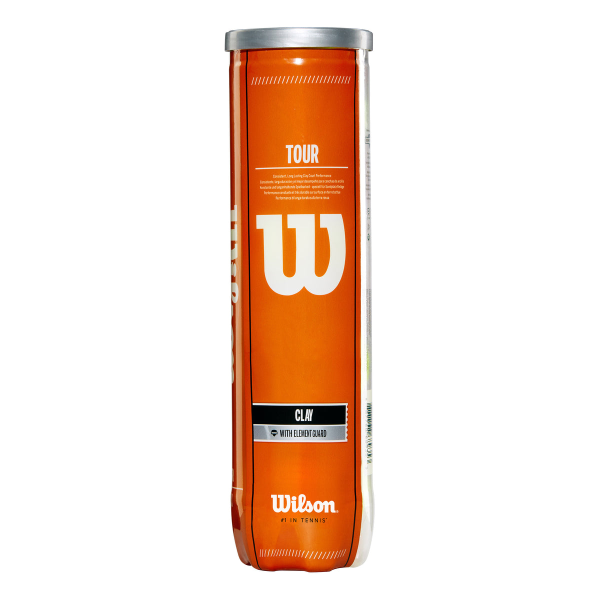 Wilson Tour Clay TBall 4er Dåse med 4