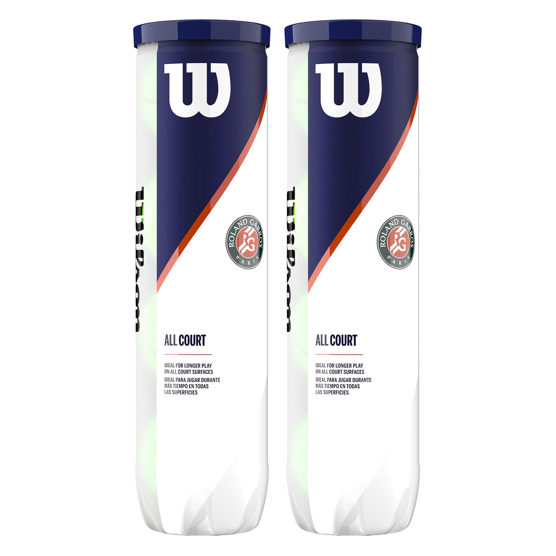 Wilson Roland Garros All Court 2x Dåse Med 4