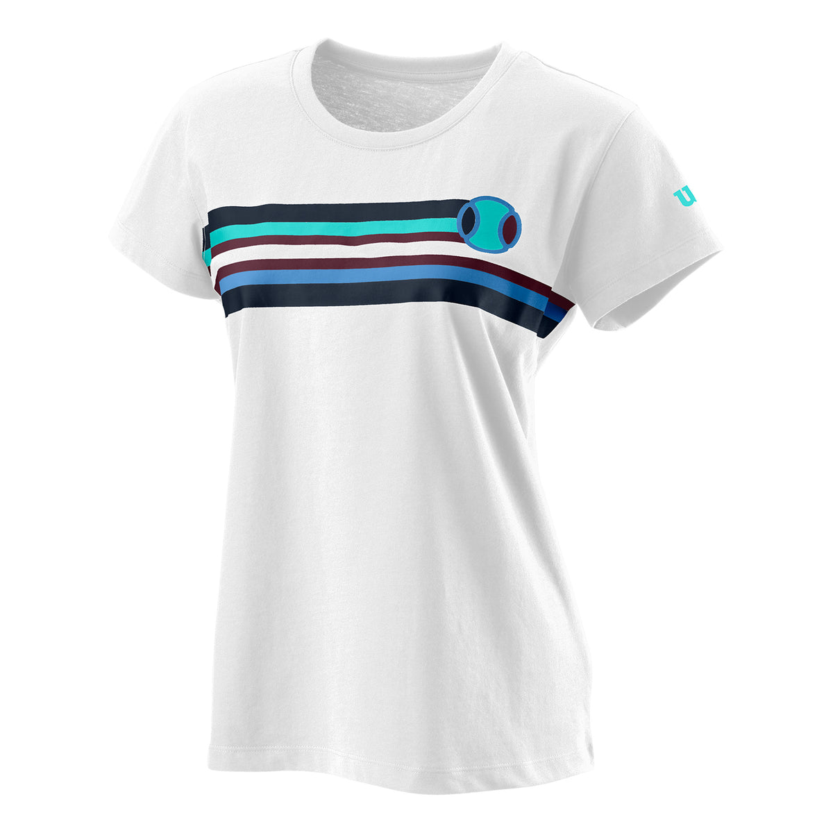 Wilson Tracers Tech T-shirt Damer - hvid, flerfarvet